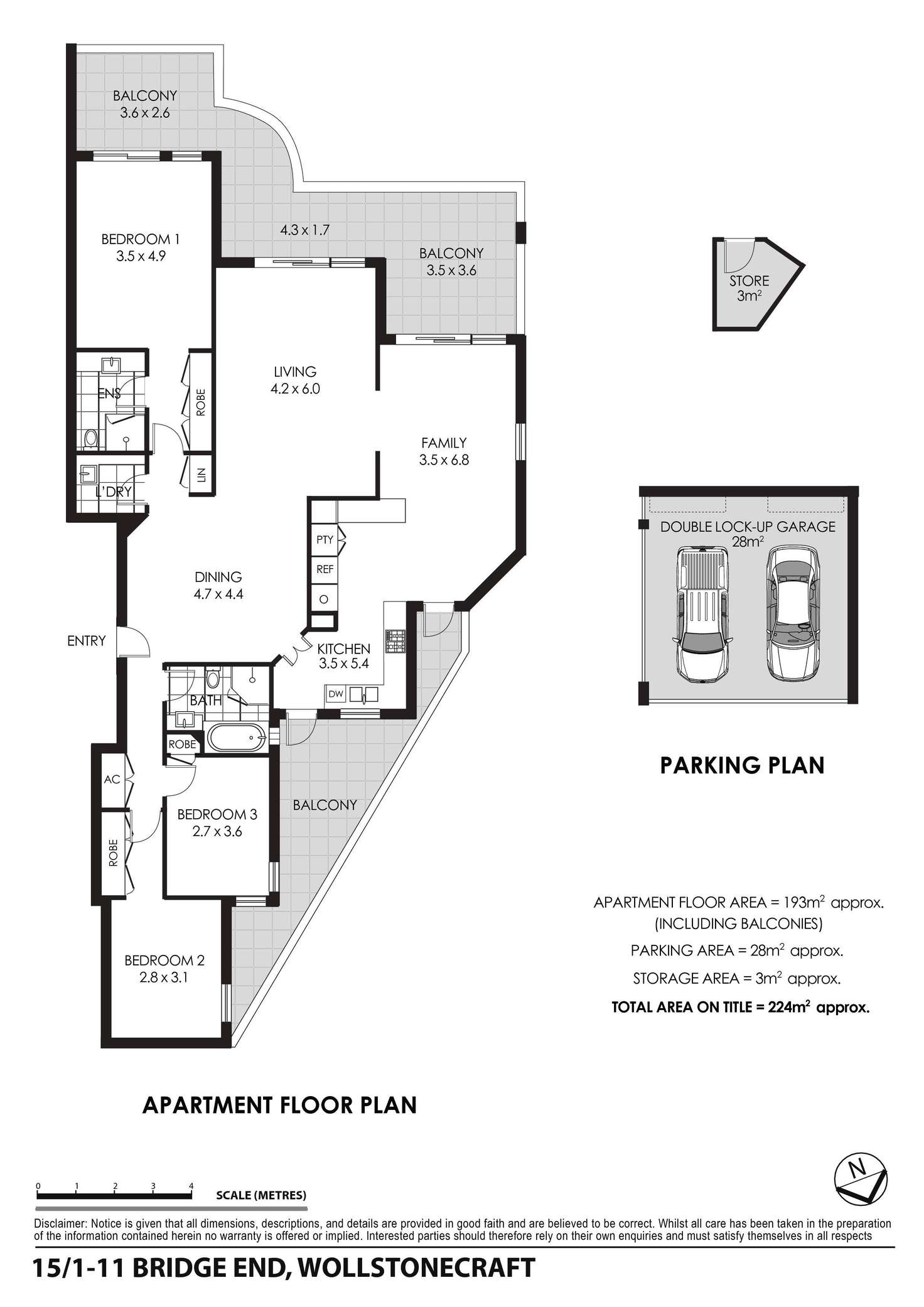 Floorplan of Homely apartment listing, 15/1-11 Bridge End, Wollstonecraft NSW 2065