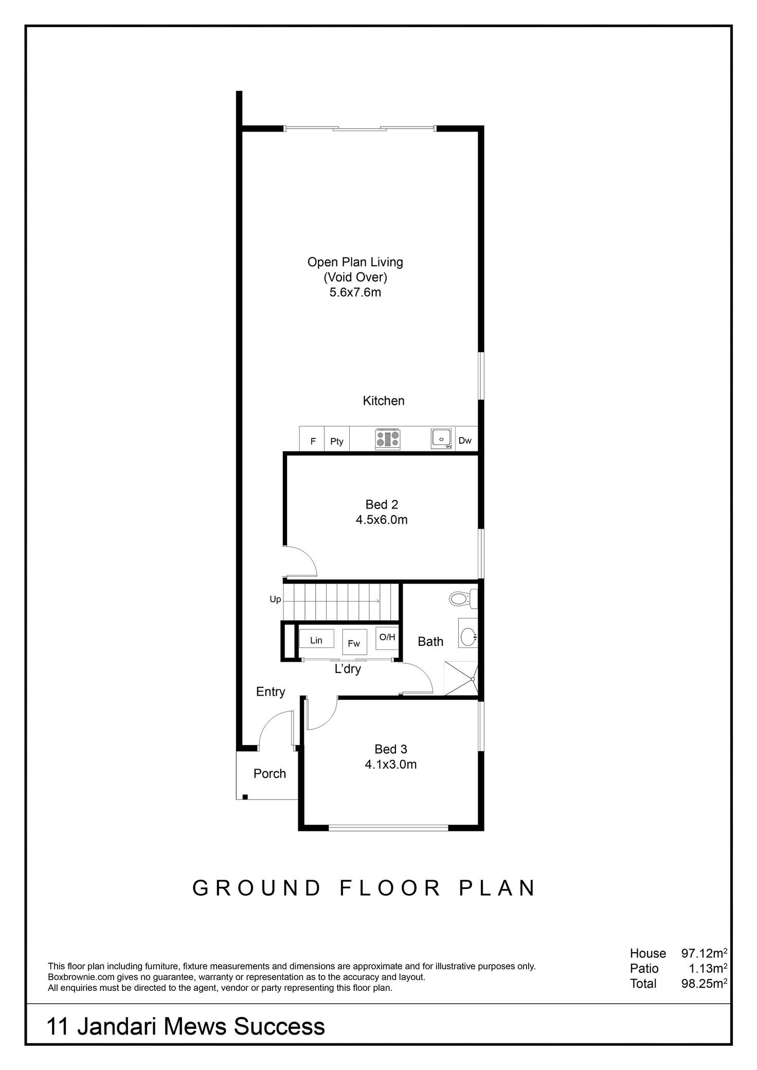 Floorplan of Homely house listing, 11 Jandari Mews, Success WA 6164