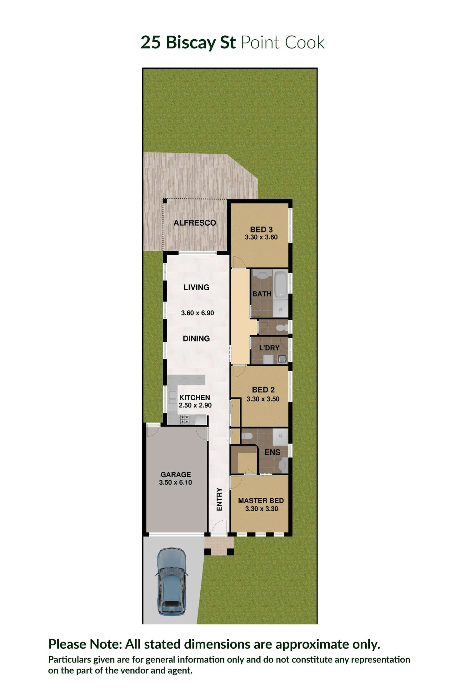 Floorplan of Homely house listing, 25 Biscay Street, Point Cook VIC 3030