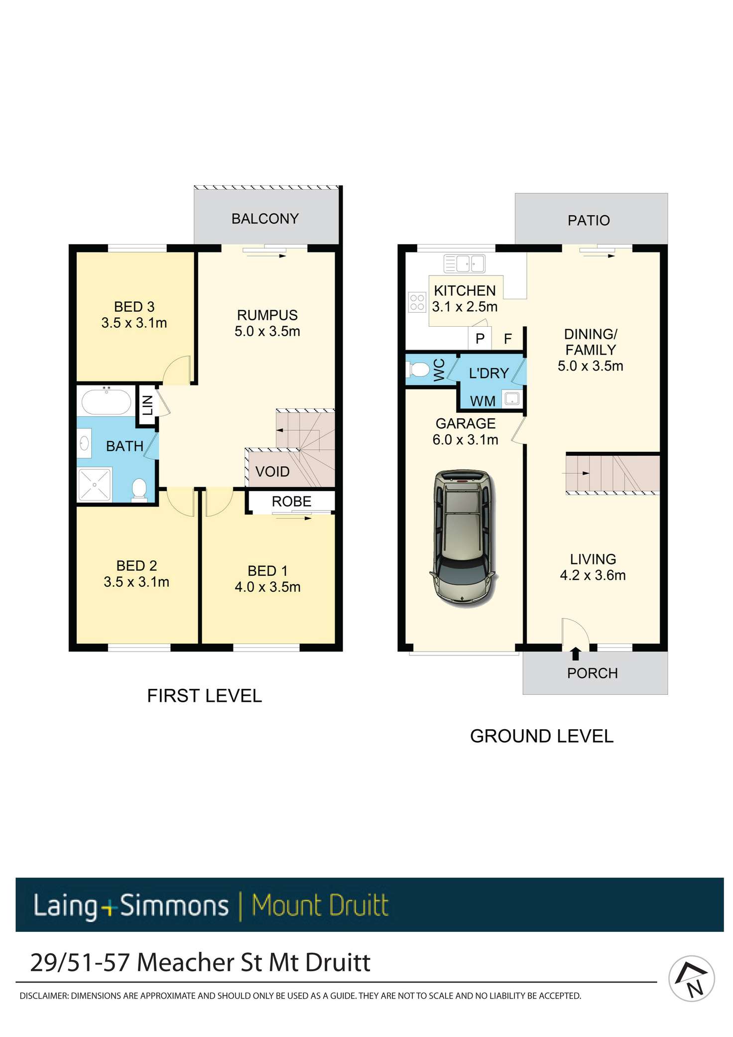 Floorplan of Homely townhouse listing, 29/51-57 Meacher Street, Mount Druitt NSW 2770