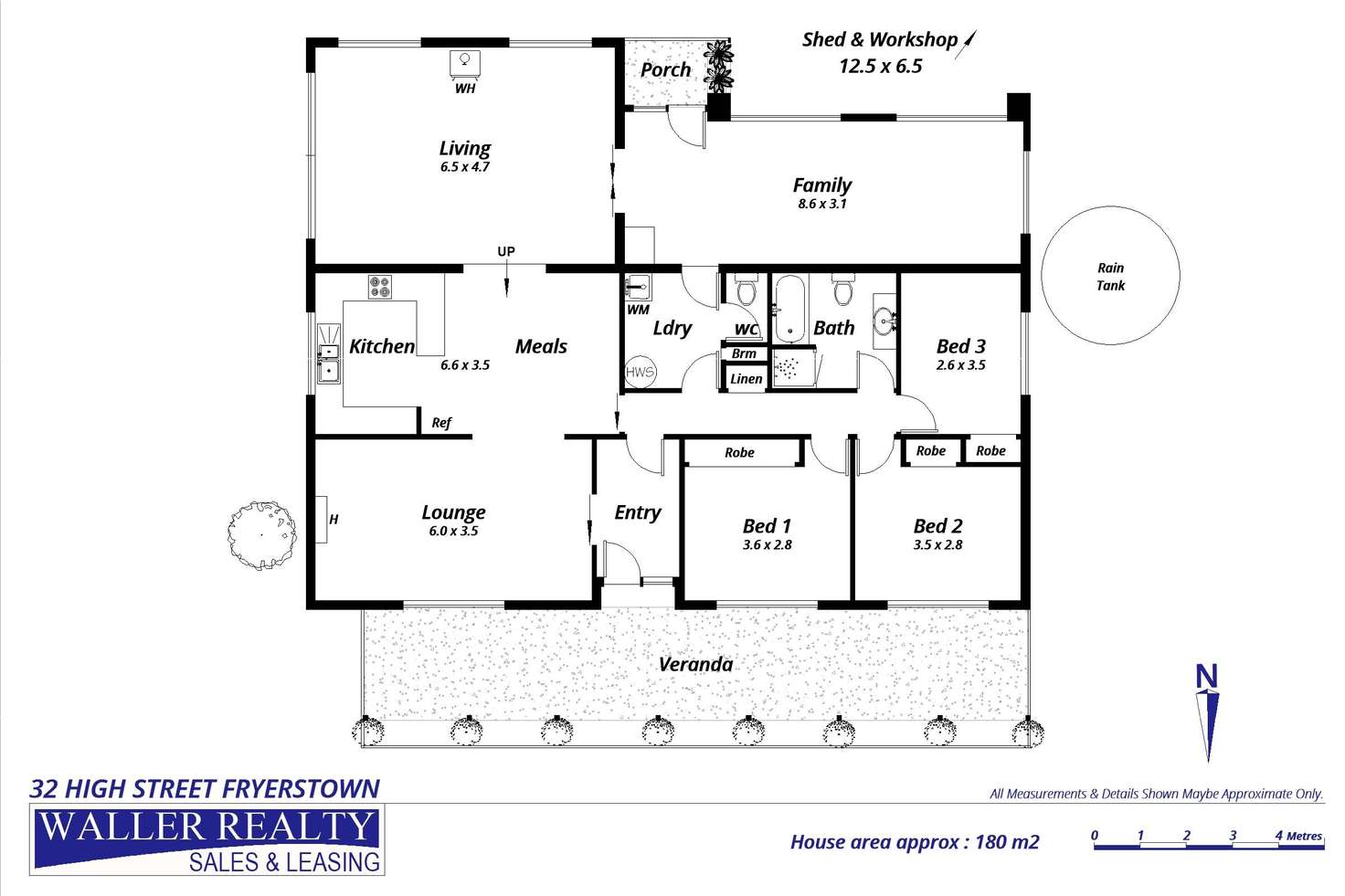 Floorplan of Homely house listing, 32 High Street, Fryerstown VIC 3451