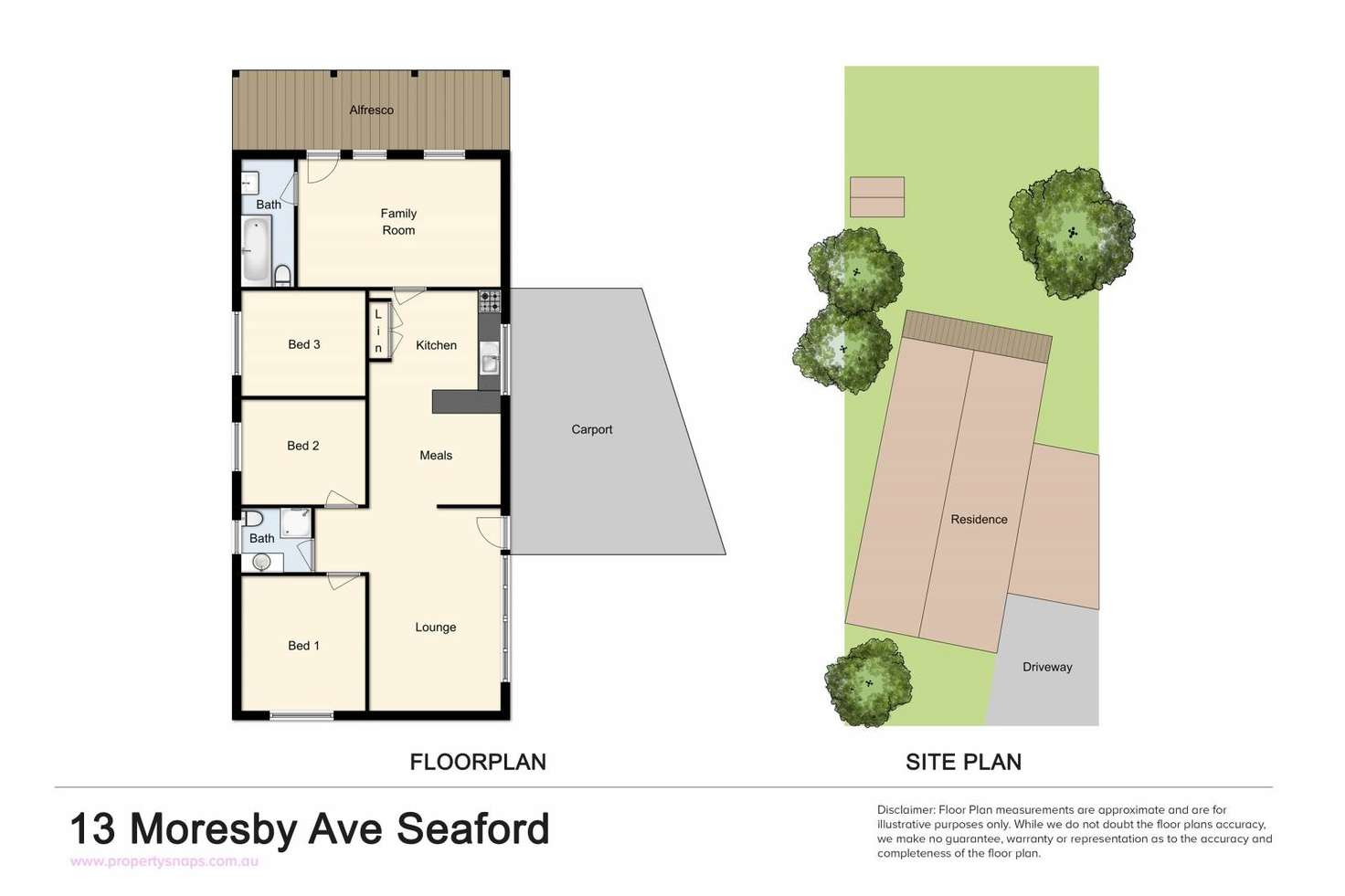 Floorplan of Homely house listing, 13 Moresby Avenue, Seaford VIC 3198