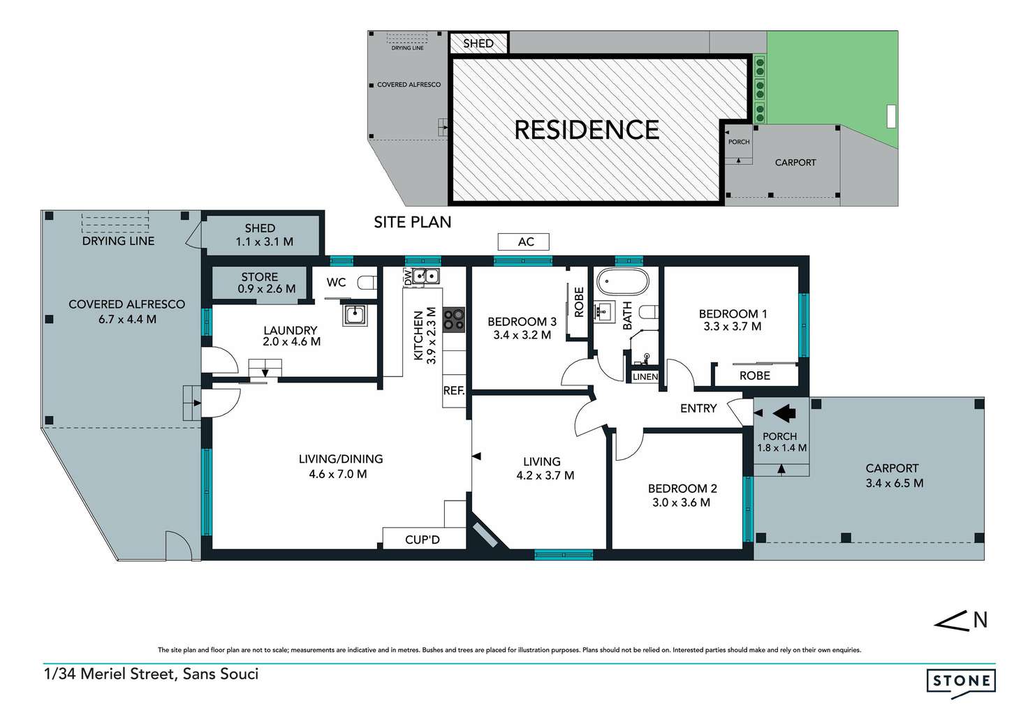 Floorplan of Homely house listing, 1/34 Meriel Street, Sans Souci NSW 2219