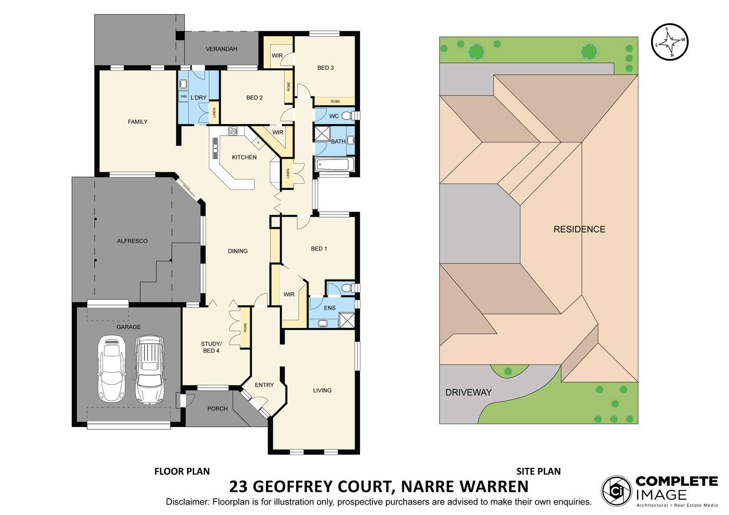 Floorplan of Homely house listing, 23 Geoffrey Court, Narre Warren VIC 3805