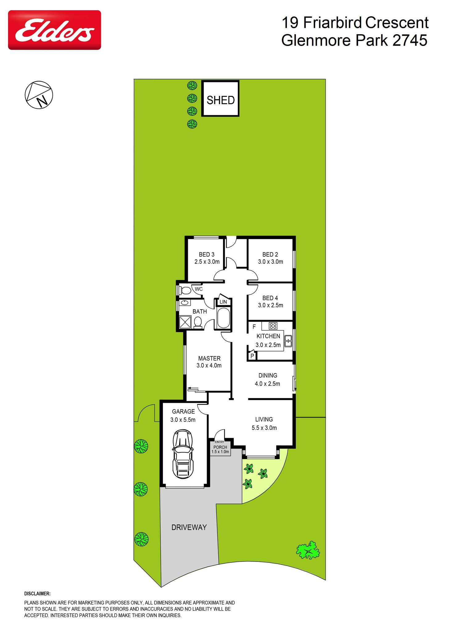 Floorplan of Homely house listing, 19 Friarbird Crescent, Glenmore Park NSW 2745