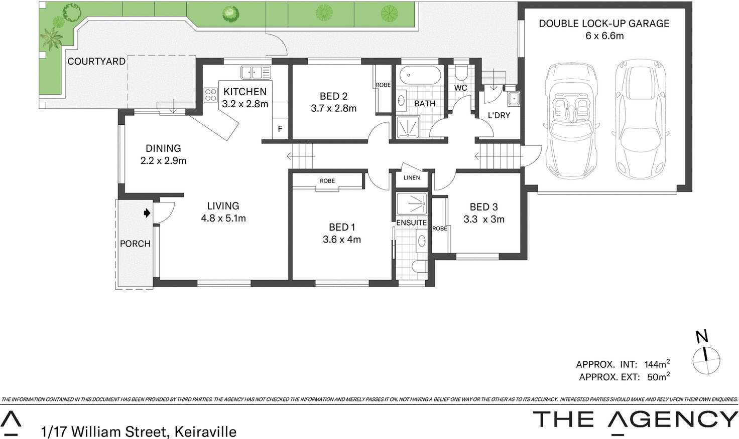 Floorplan of Homely villa listing, 1/17 William Street, Keiraville NSW 2500
