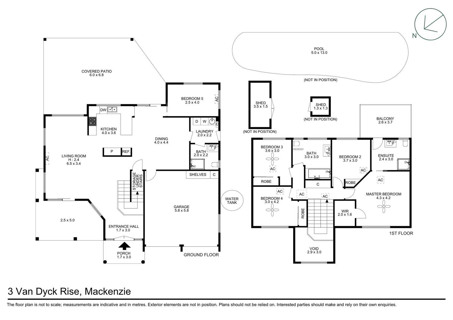 Floorplan of Homely house listing, 3 Van Dyck Rise, Mackenzie QLD 4156