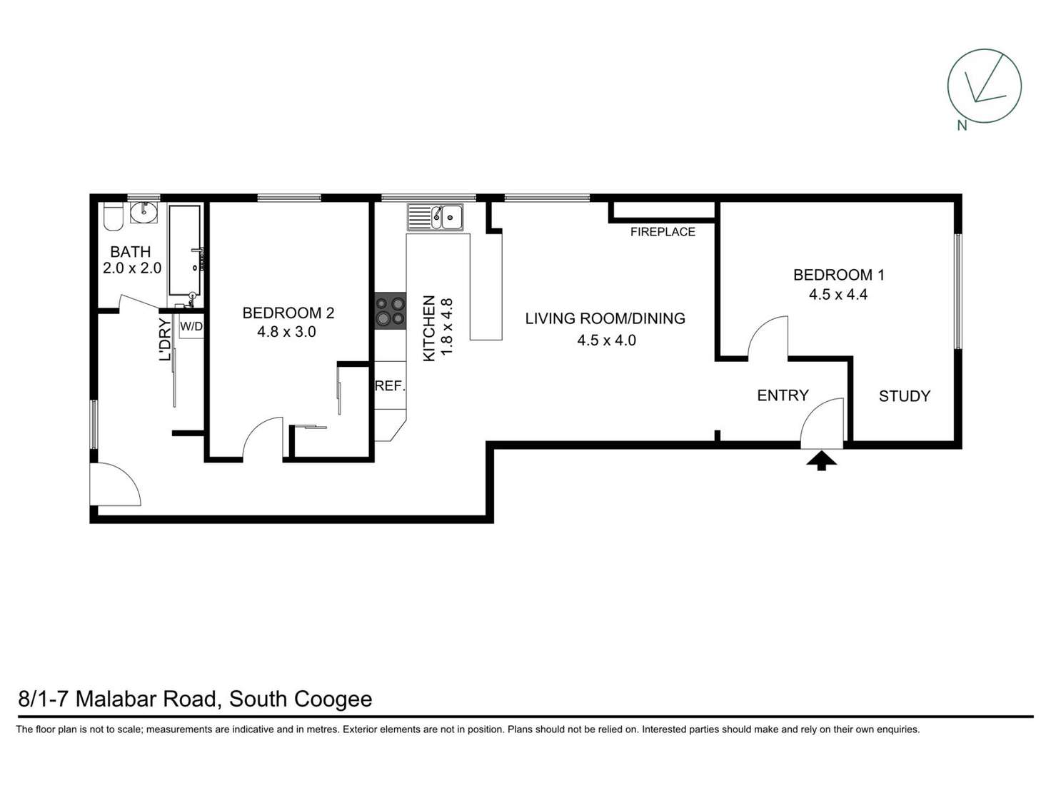 Floorplan of Homely apartment listing, 8/1-7 Malabar Road, South Coogee NSW 2034