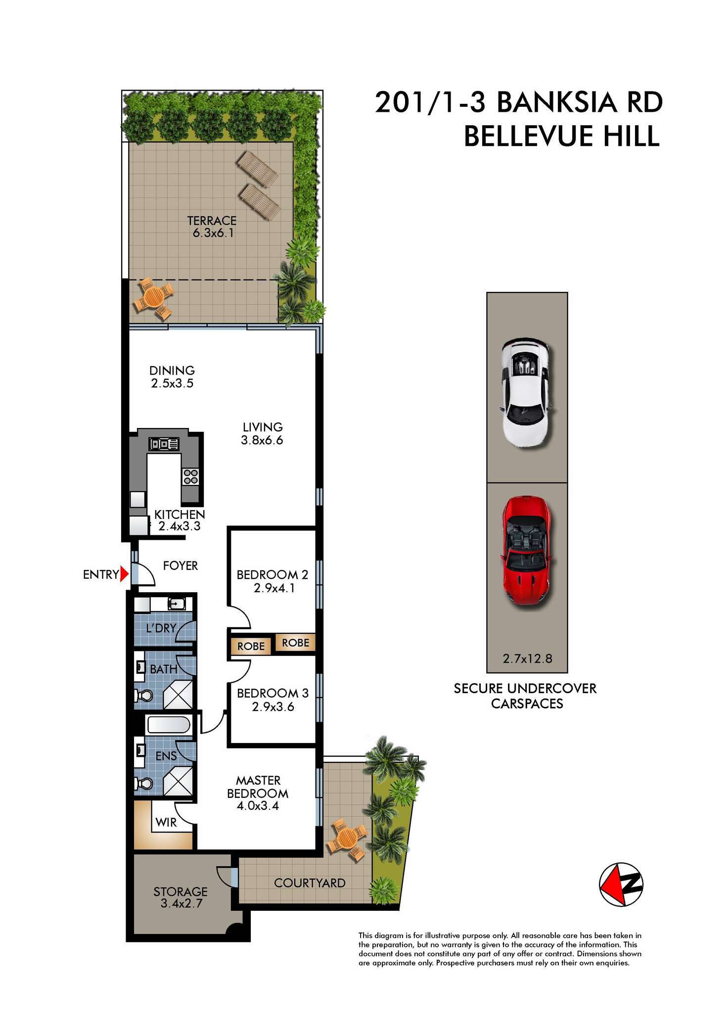 Floorplan of Homely apartment listing, 201/1-3 Banksia Road, Bellevue Hill NSW 2023