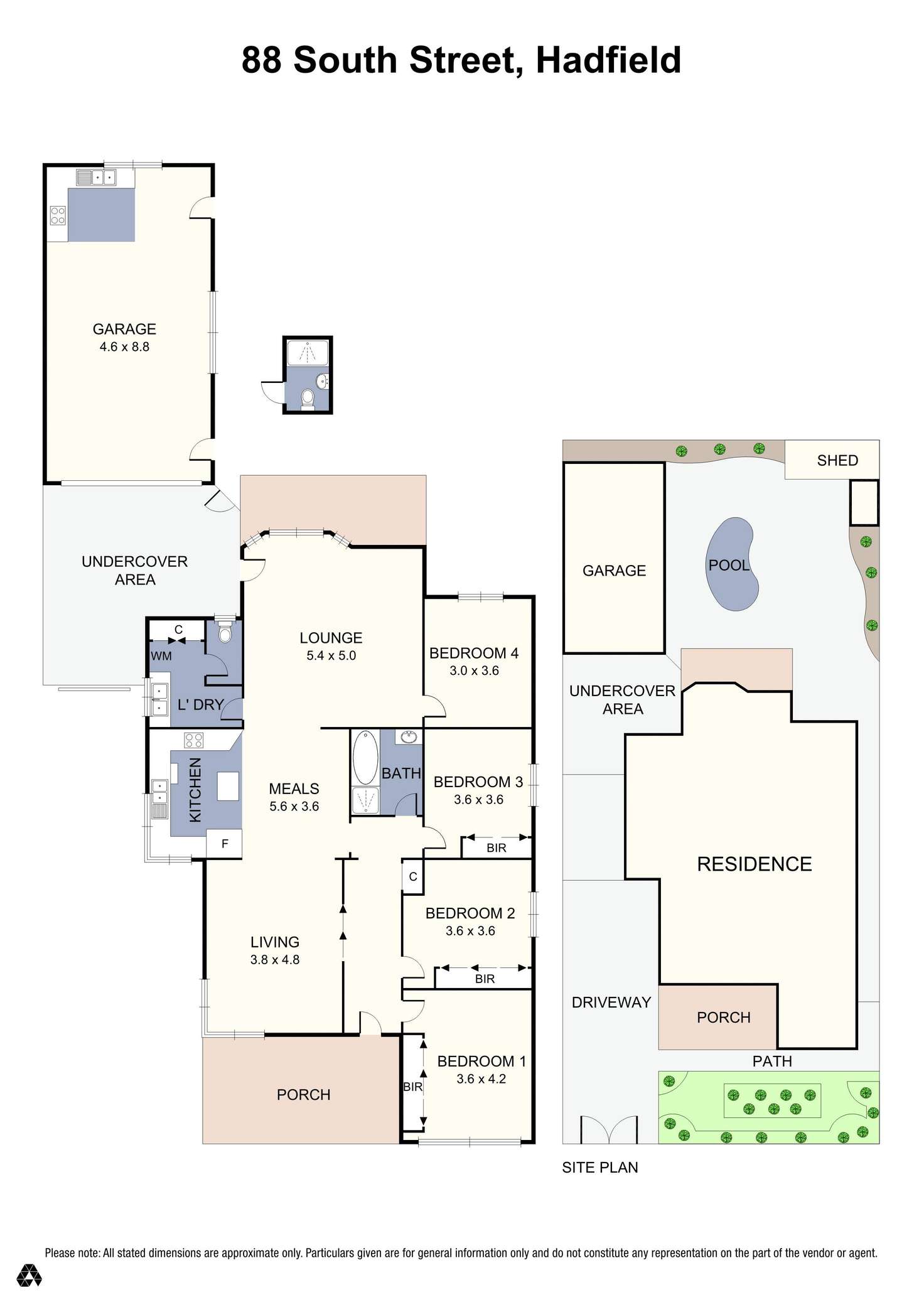 Floorplan of Homely house listing, 86 South Street, Hadfield VIC 3046