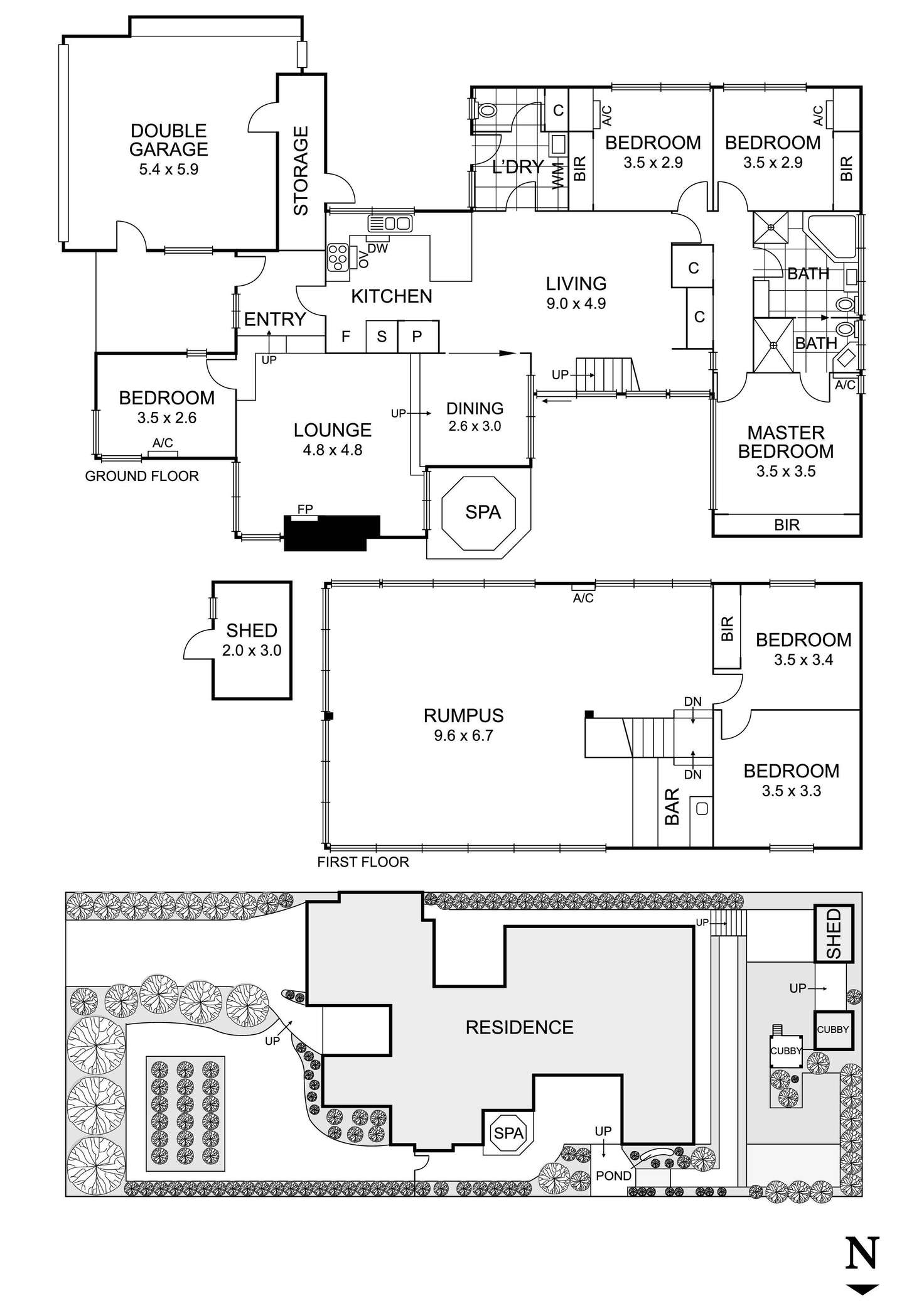 Floorplan of Homely house listing, 6 Magnolia Drive, Templestowe Lower VIC 3107