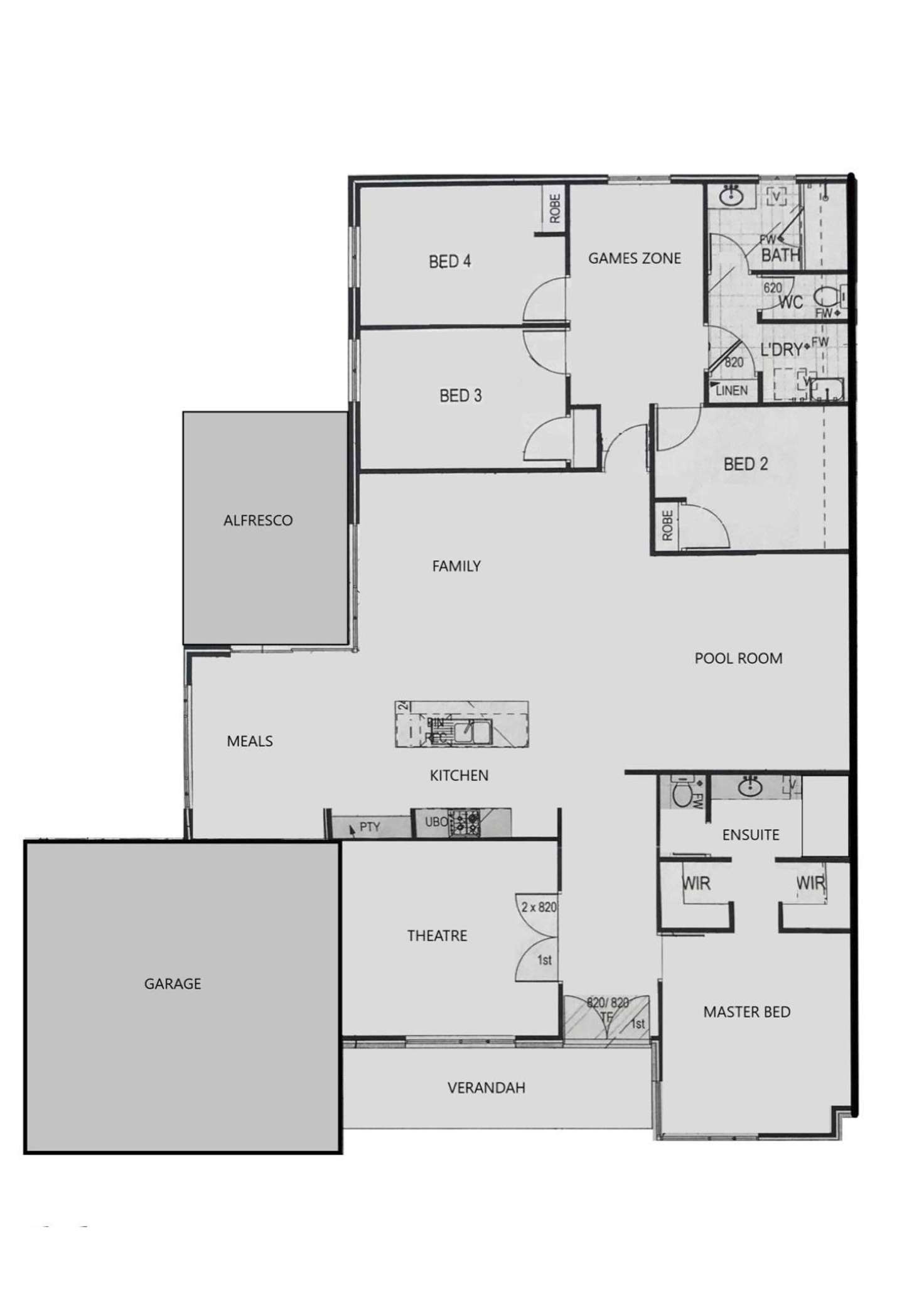 Floorplan of Homely house listing, 5 St Pierre Loop, Meadow Springs WA 6210