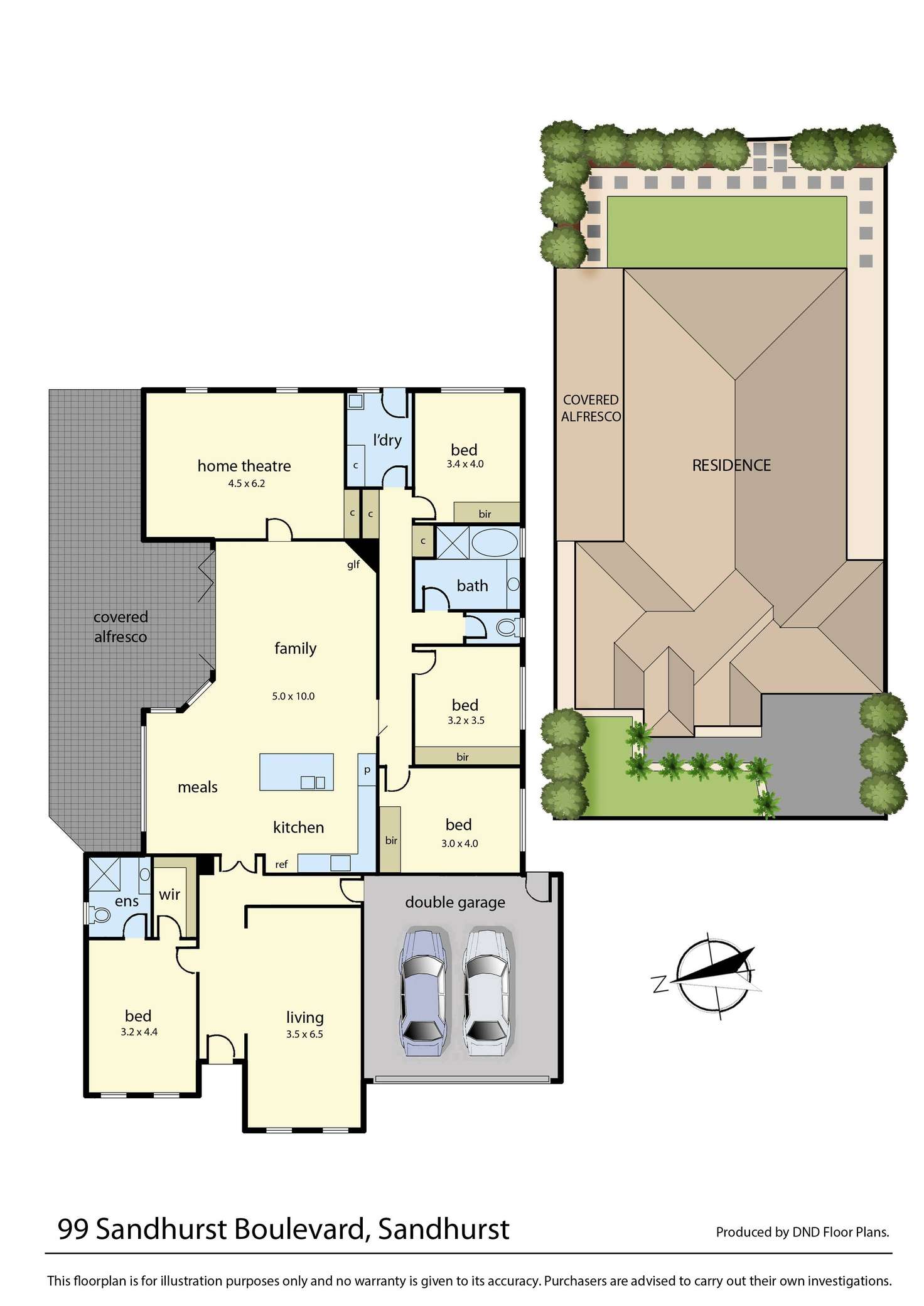 Floorplan of Homely house listing, 99 Sandhurst Boulevard, Sandhurst VIC 3977