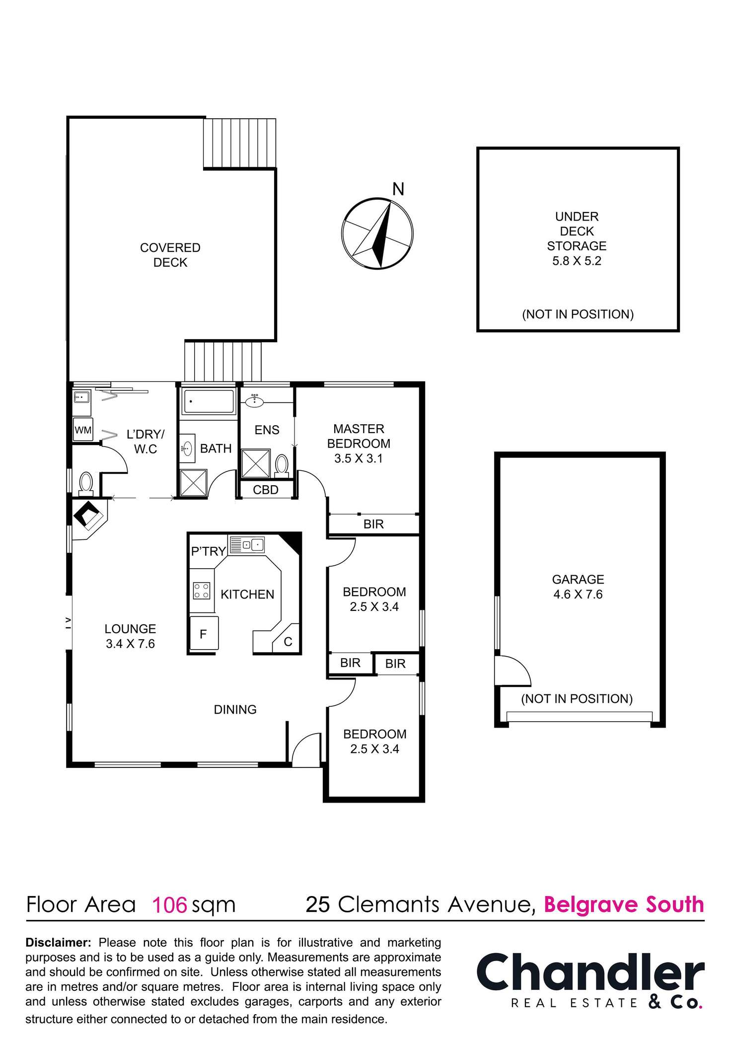 Floorplan of Homely house listing, 25 Clements Avenue, Belgrave South VIC 3160