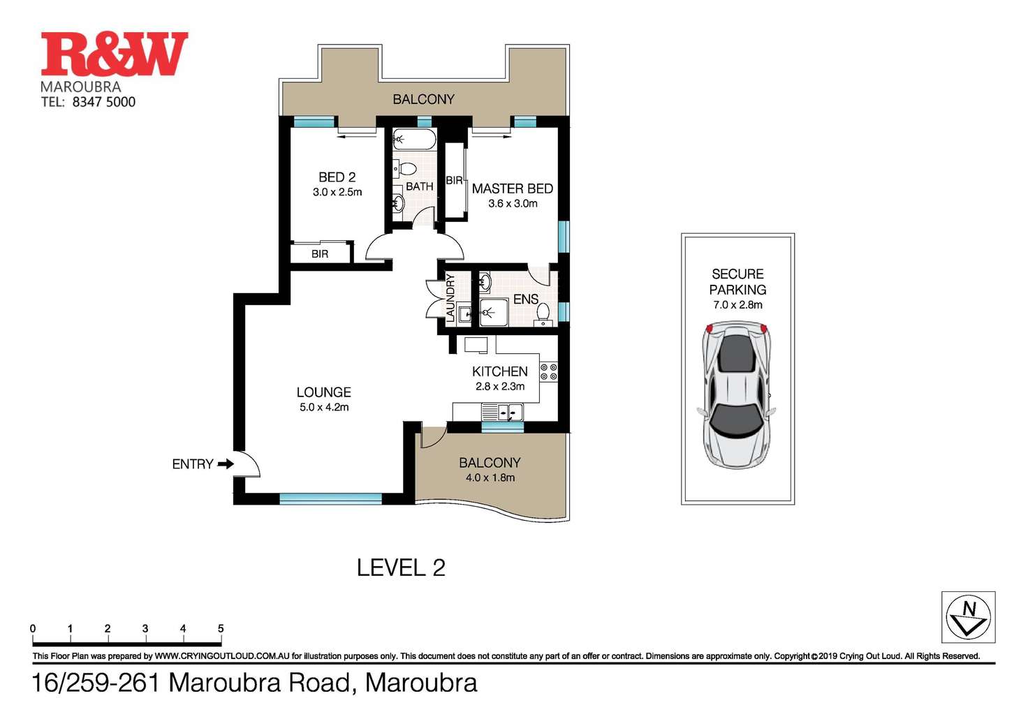Floorplan of Homely apartment listing, 16/259-261 Maroubra Road, Maroubra NSW 2035