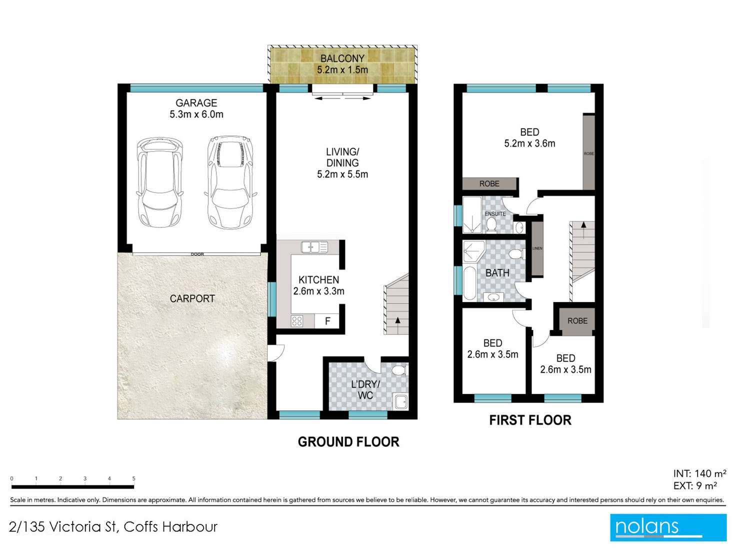 Floorplan of Homely apartment listing, 2/135 Victoria Street, Coffs Harbour NSW 2450
