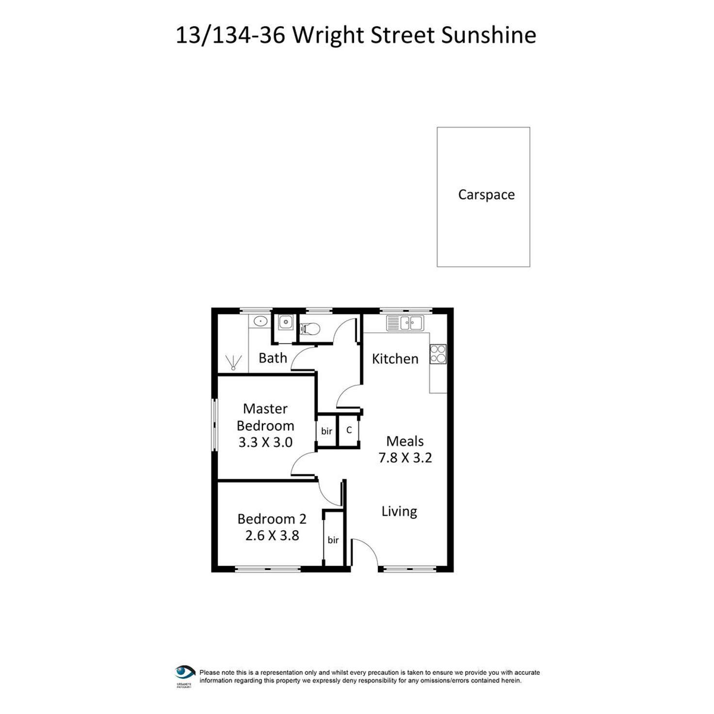 Floorplan of Homely unit listing, 13/136 Wright Street, Sunshine VIC 3020