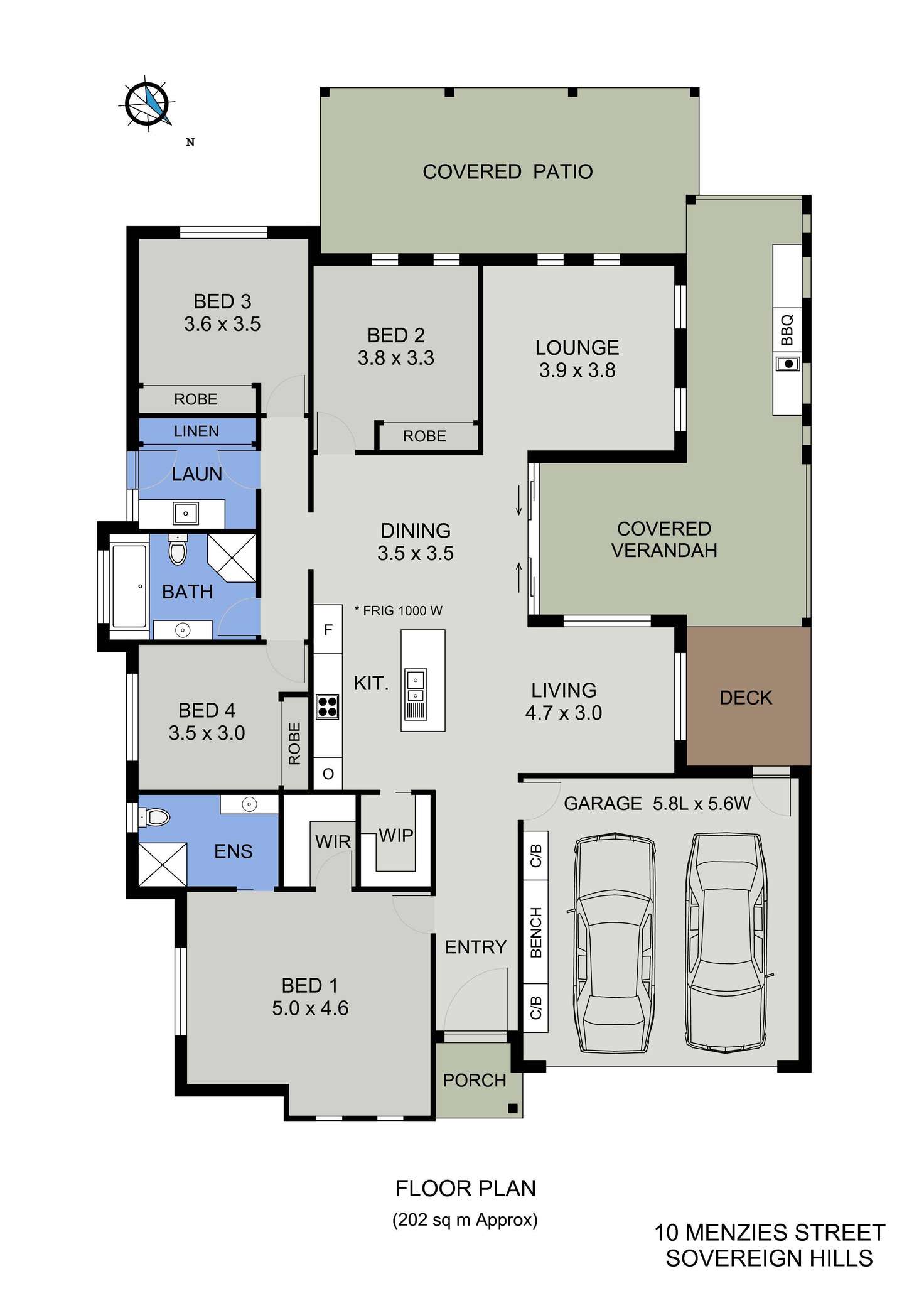 Floorplan of Homely house listing, 10 Menzies Street, Port Macquarie NSW 2444