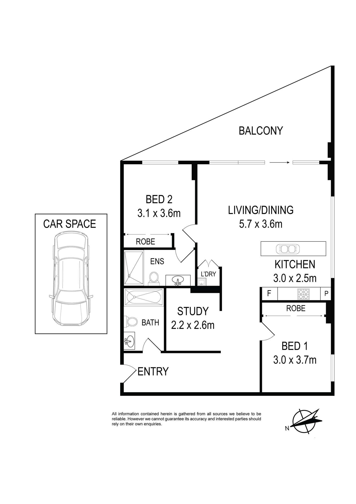 Floorplan of Homely apartment listing, 608/11a Washington Avenue, Riverwood NSW 2210