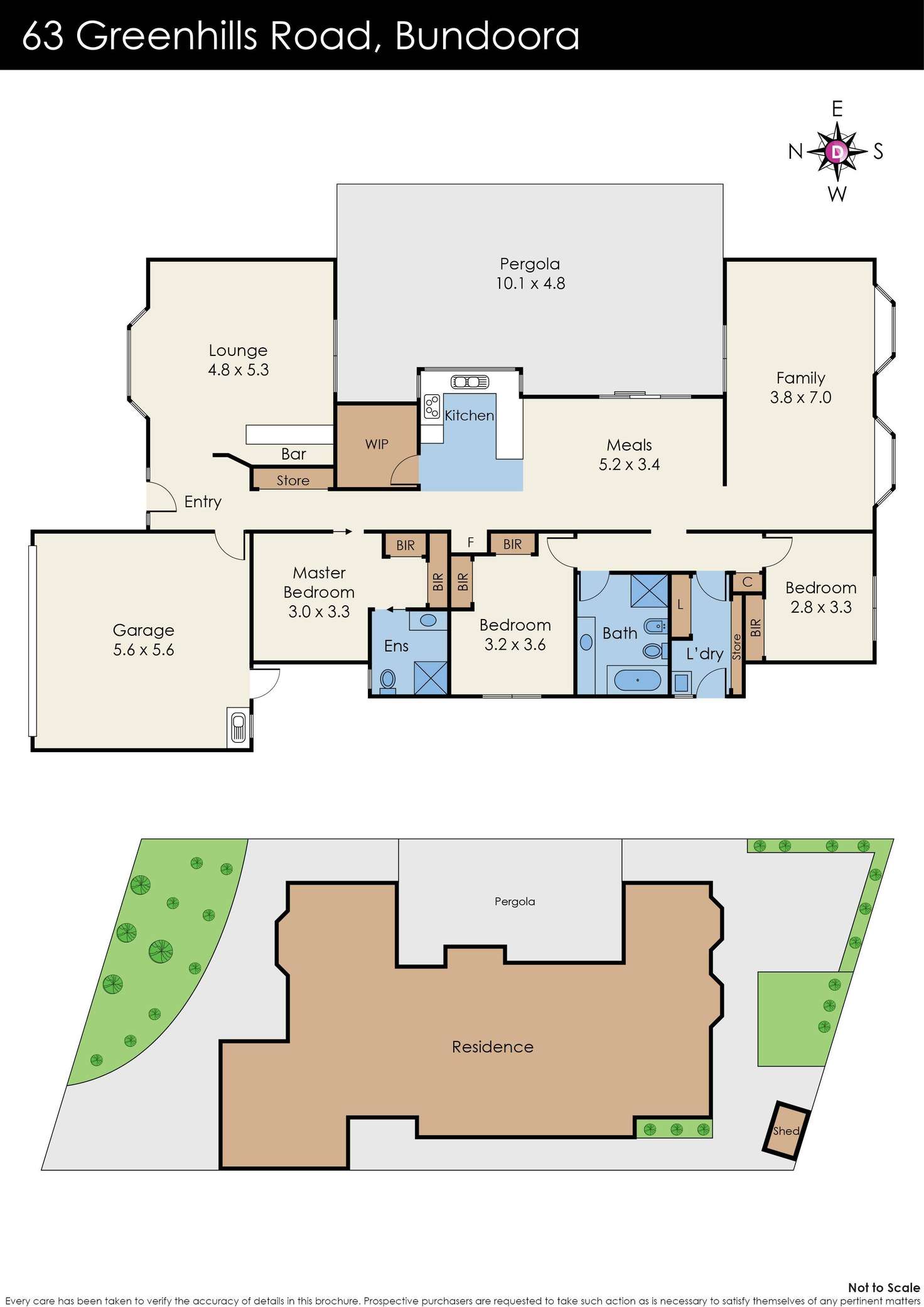 Floorplan of Homely house listing, 63 Greenhills Road, Bundoora VIC 3083