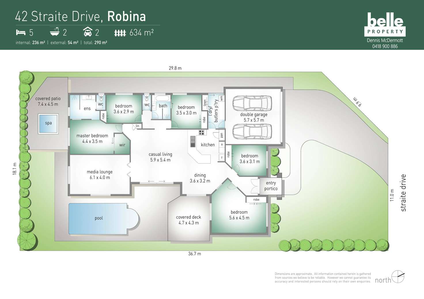 Floorplan of Homely house listing, 42 Straite Drive, Robina QLD 4226