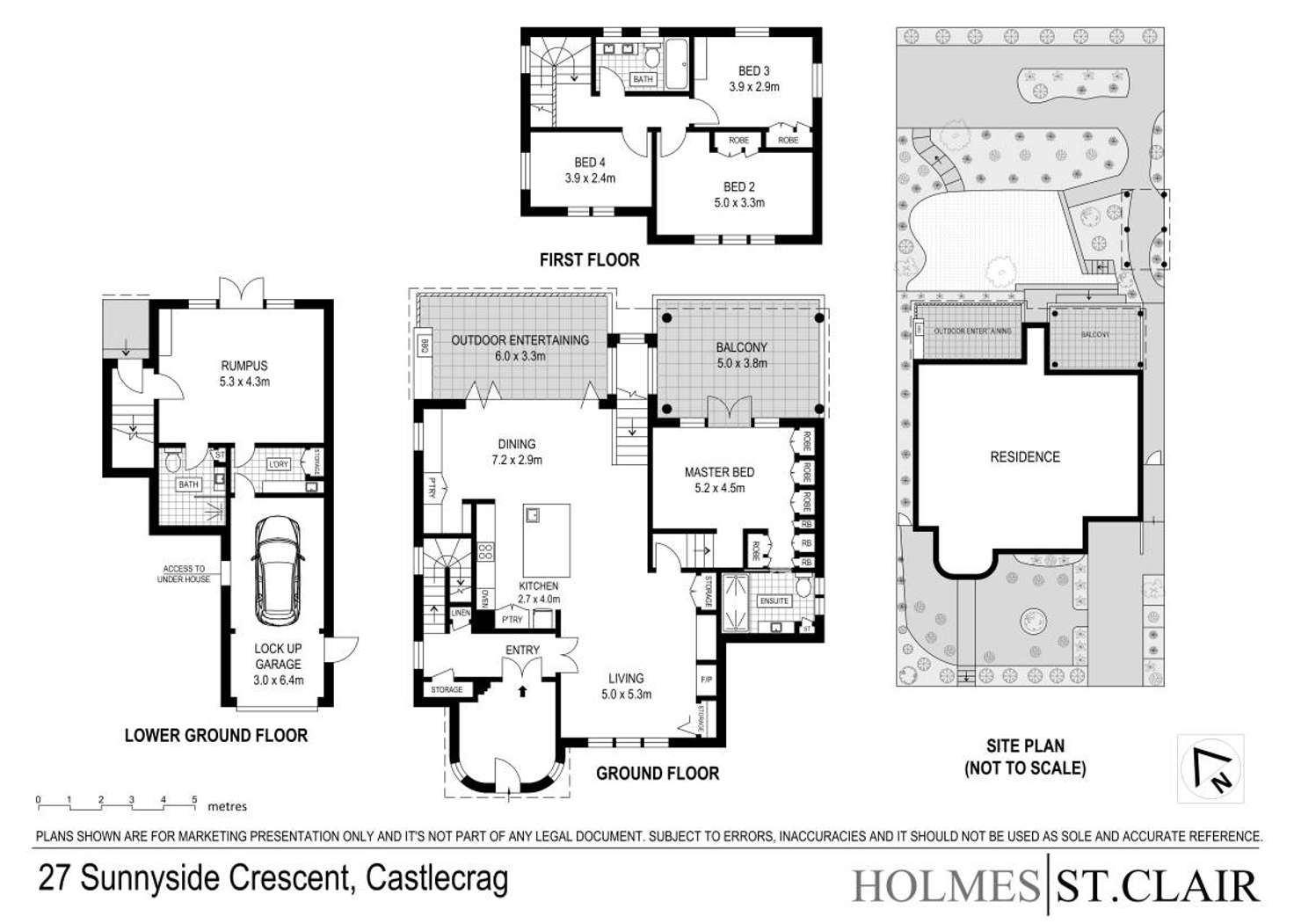 Floorplan of Homely house listing, 27 Sunnyside Crescent, Castlecrag NSW 2068