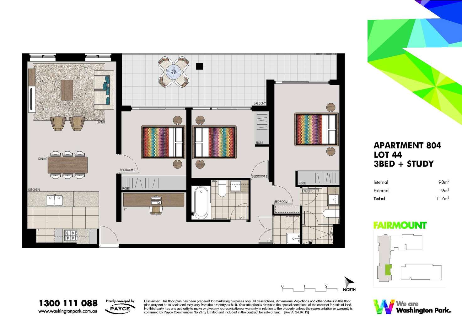 Floorplan of Homely apartment listing, 804/1 Vermont Crescent, Riverwood NSW 2210