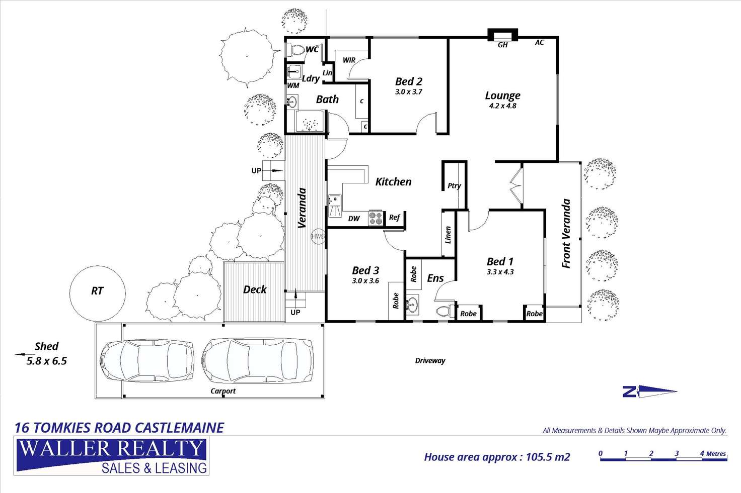 Floorplan of Homely house listing, 16 Tomkies Road, Castlemaine VIC 3450
