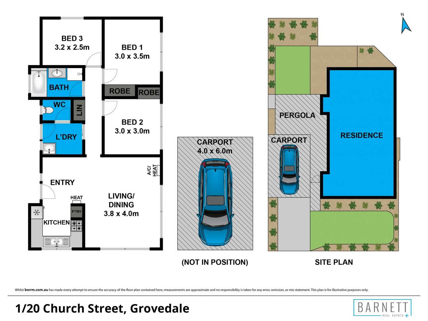 Floorplan of Homely house listing, 1/20 Church Street, Grovedale VIC 3216