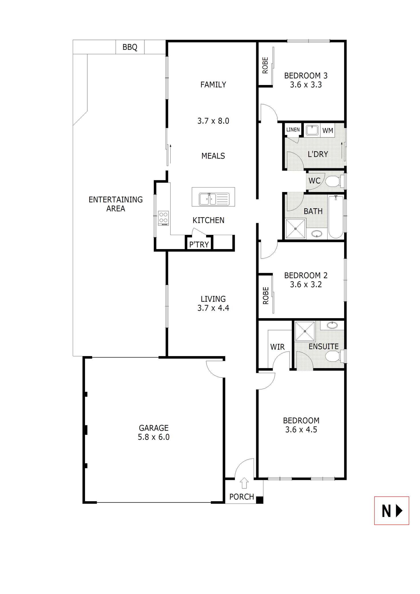 Floorplan of Homely house listing, 11 Deharl Court, Ascot VIC 3551
