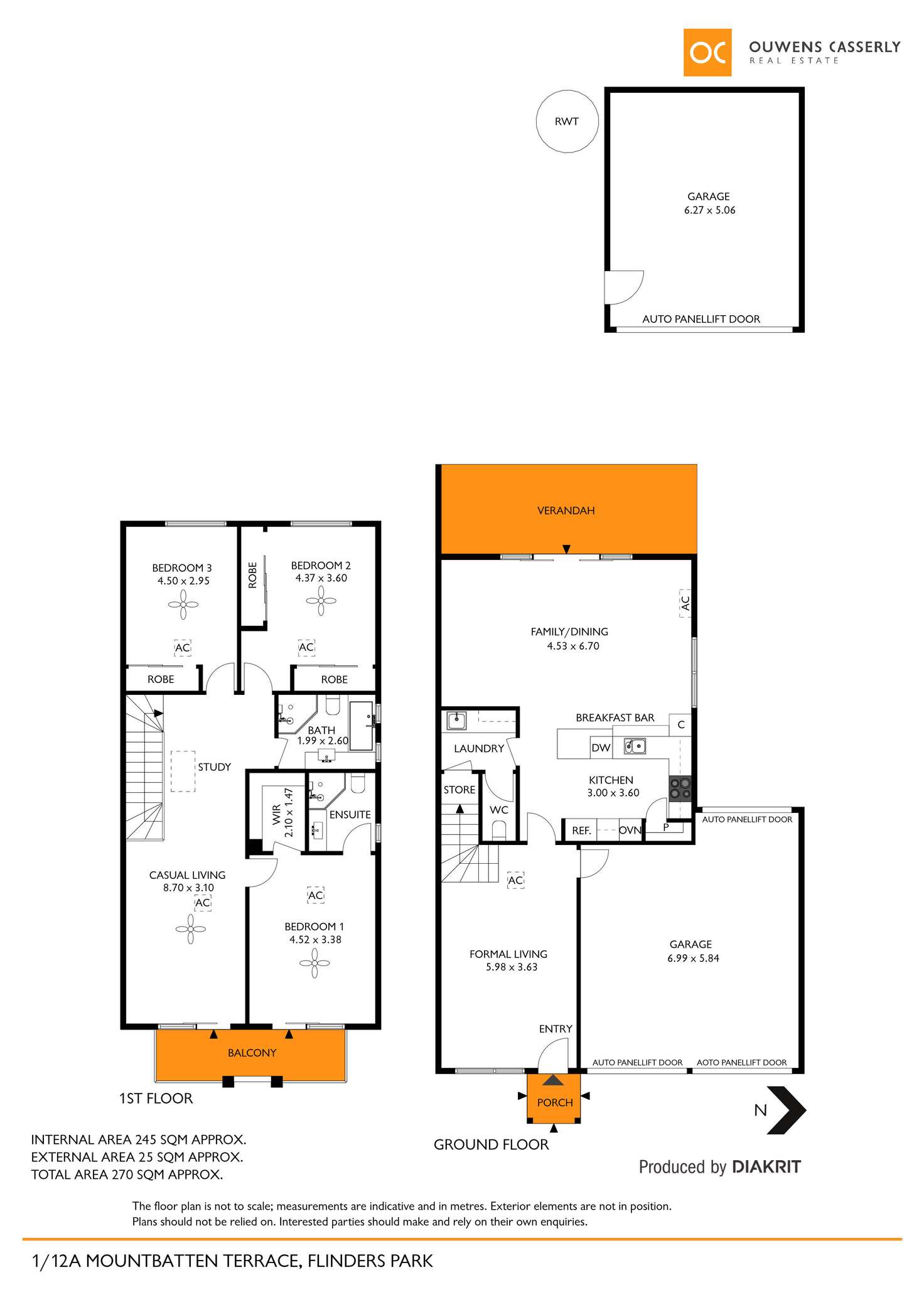 Floorplan of Homely house listing, 1/12A Mountbatten Terrace, Flinders Park SA 5025