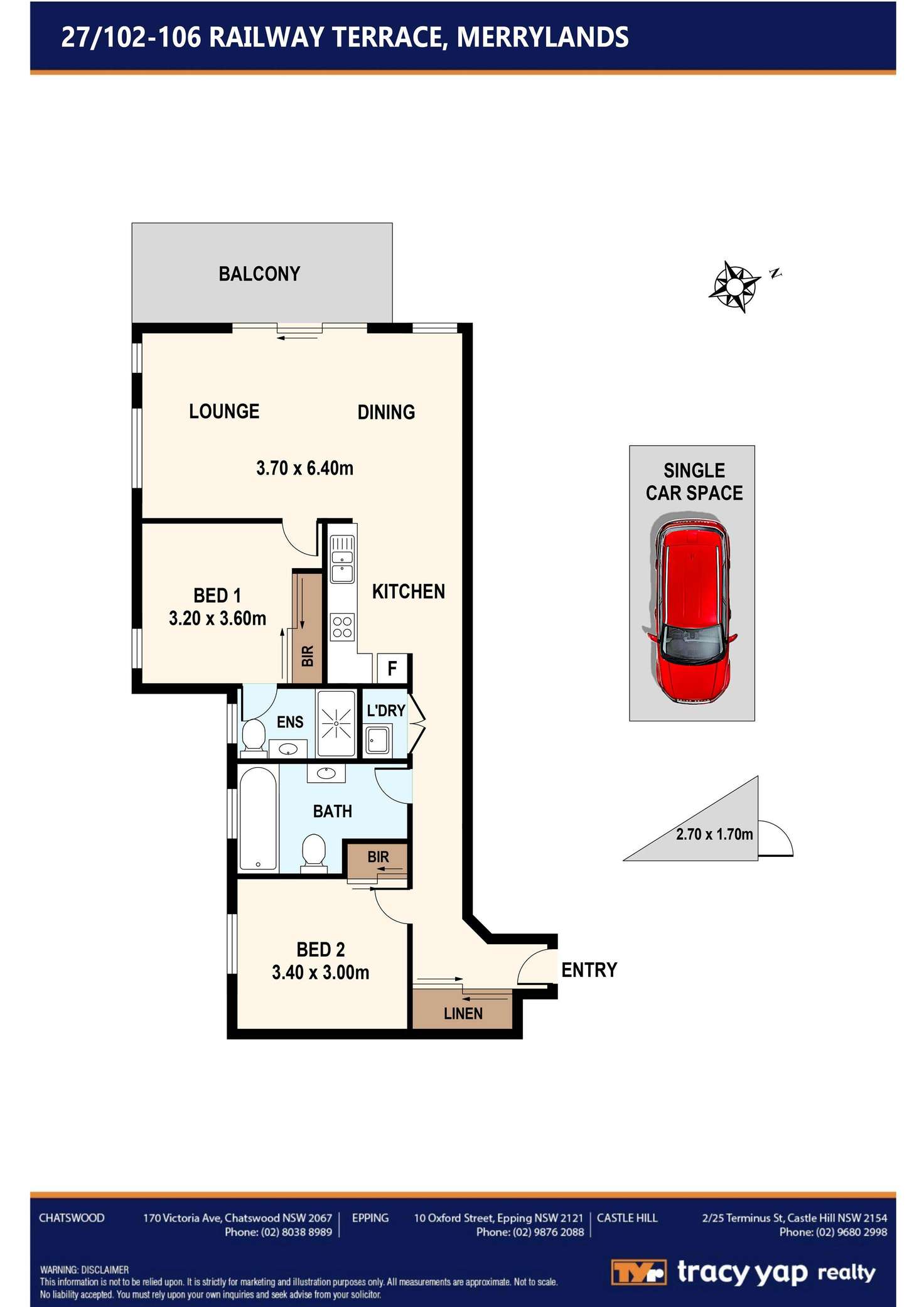 Floorplan of Homely apartment listing, 27/104 Railway Terrace, Merrylands NSW 2160