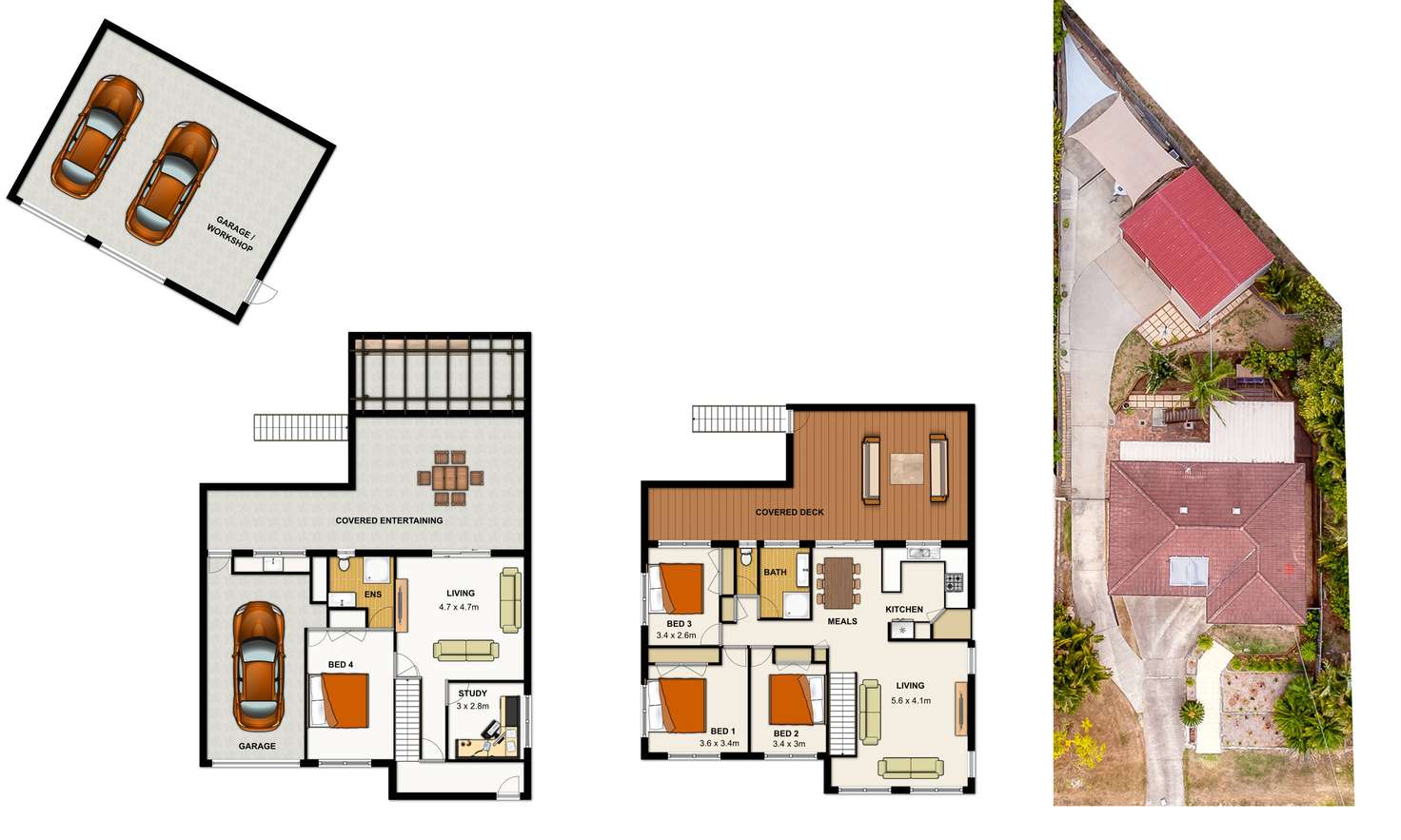 Floorplan of Homely house listing, 4 Dunblane Drive, Boronia Heights QLD 4124