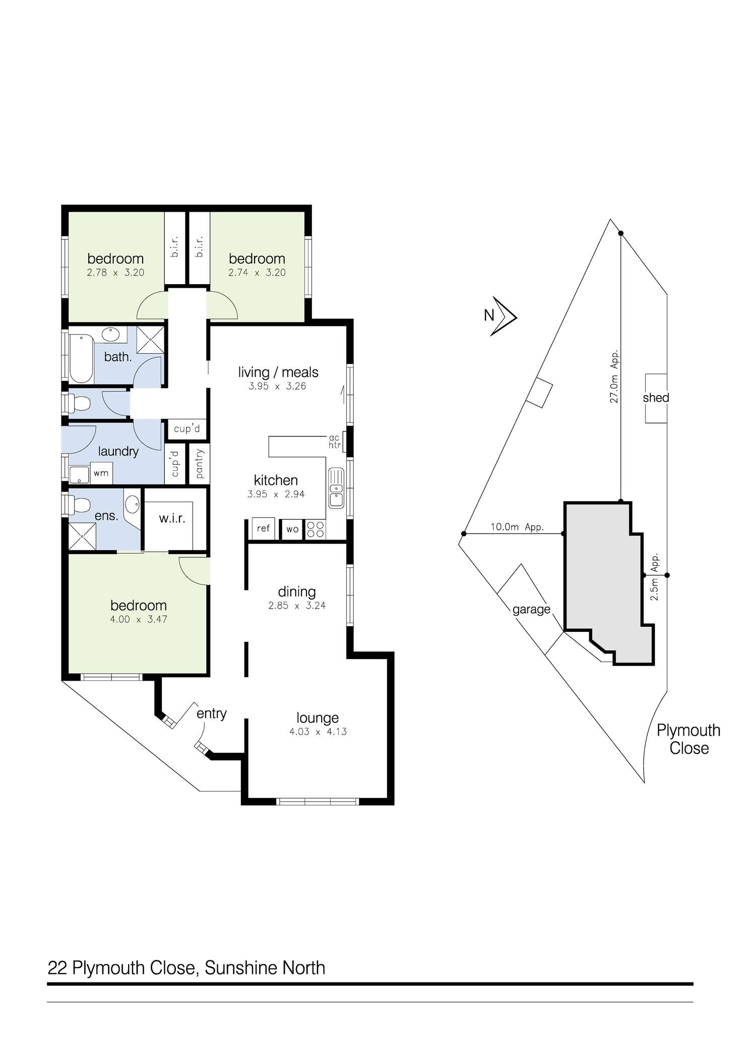 Floorplan of Homely house listing, 22 Plymouth Close, Sunshine North VIC 3020