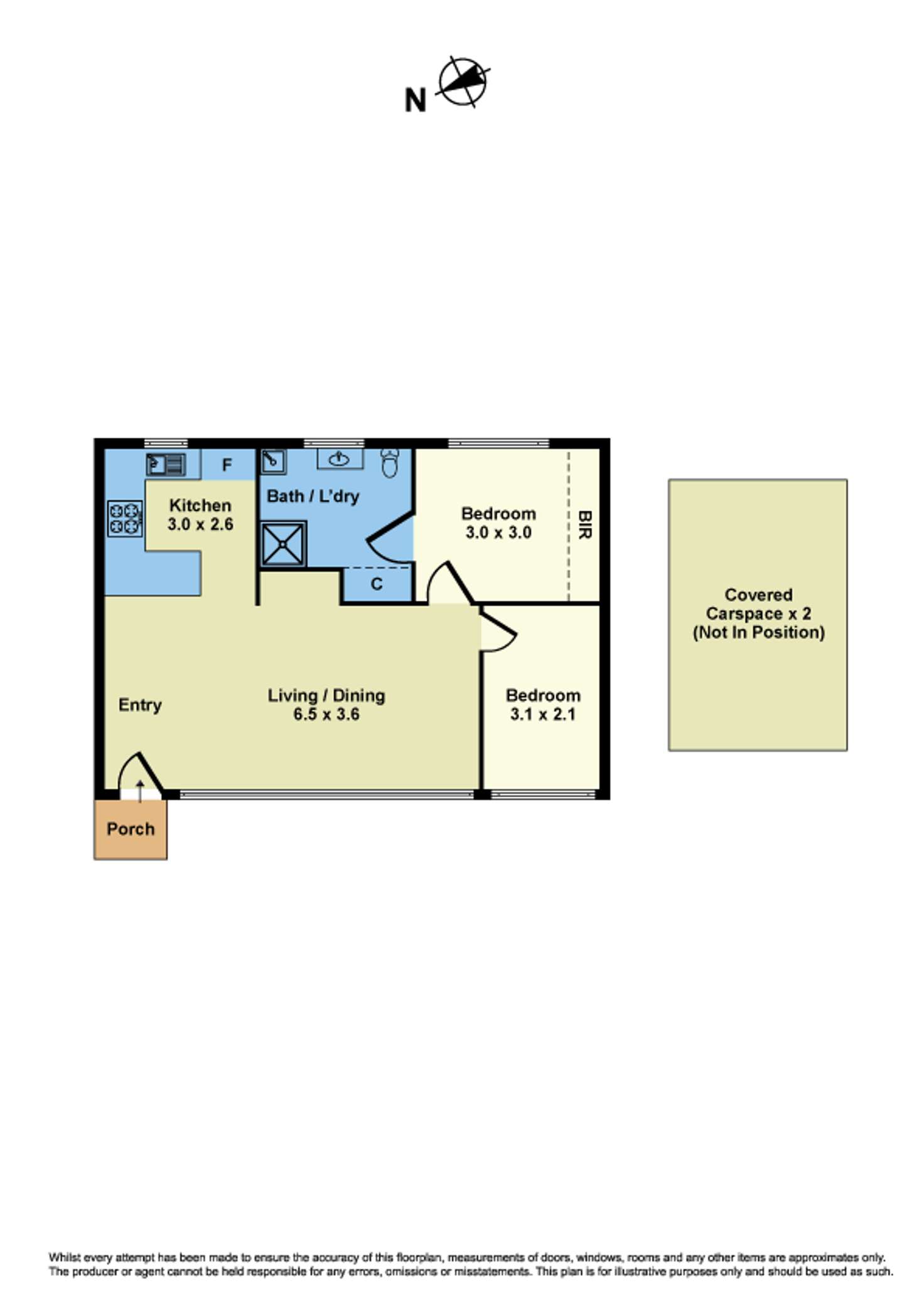 Floorplan of Homely unit listing, 2/33 King Edward Avenue, Albion VIC 3020