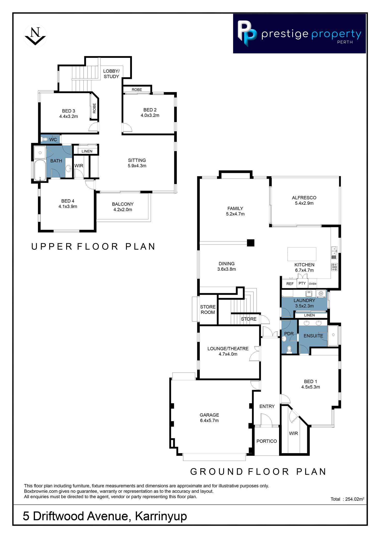 Floorplan of Homely house listing, 5 Driftwood Avenue, Karrinyup WA 6018