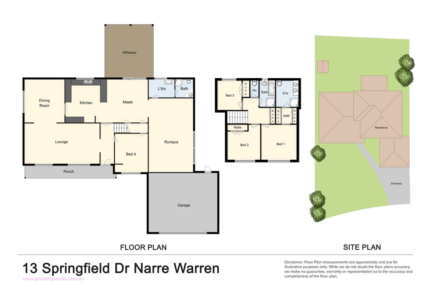 Floorplan of Homely house listing, 13 Springfield Drive, Narre Warren VIC 3805