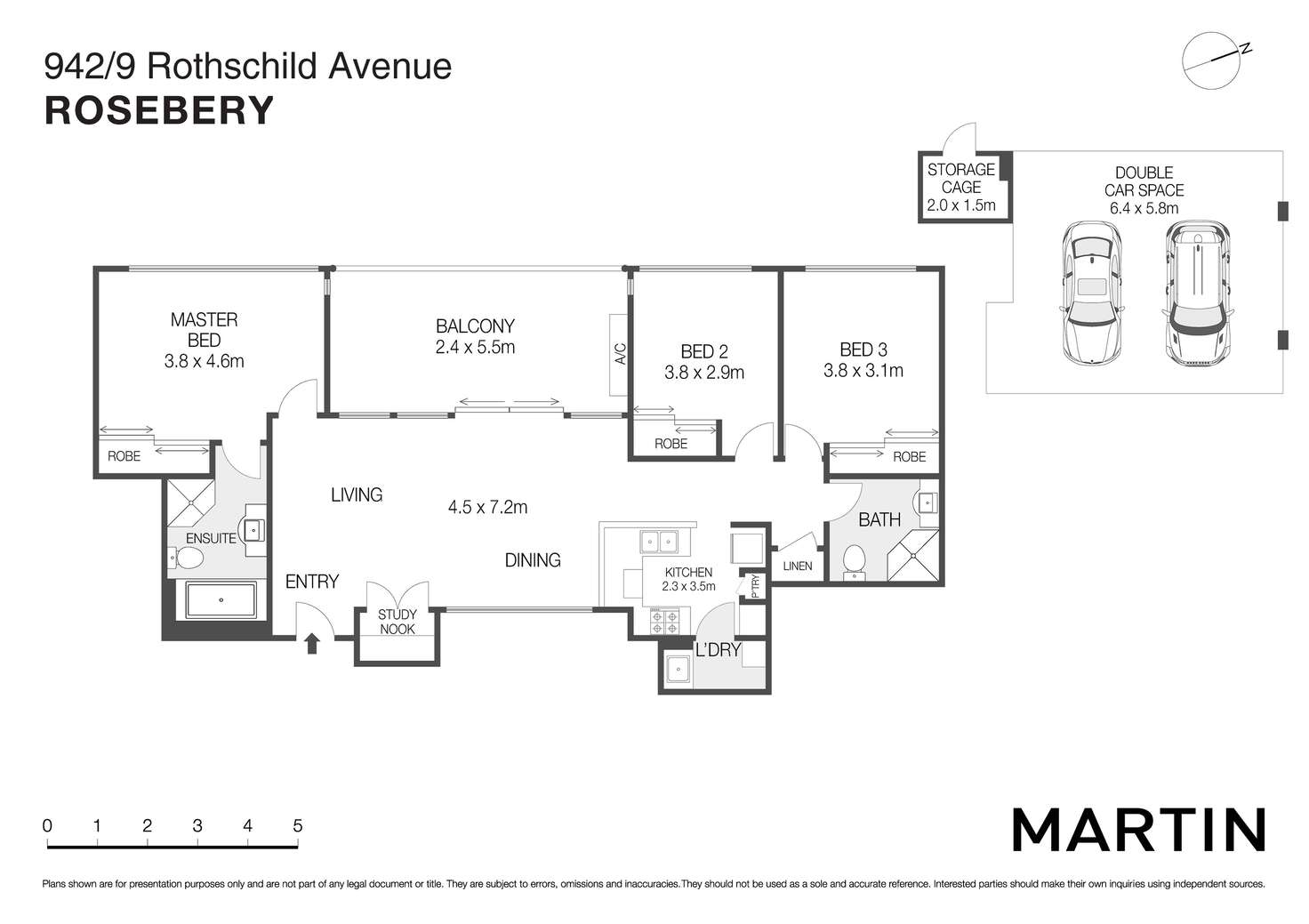 Floorplan of Homely apartment listing, 942/9 Rothschild Avenue, Rosebery NSW 2018