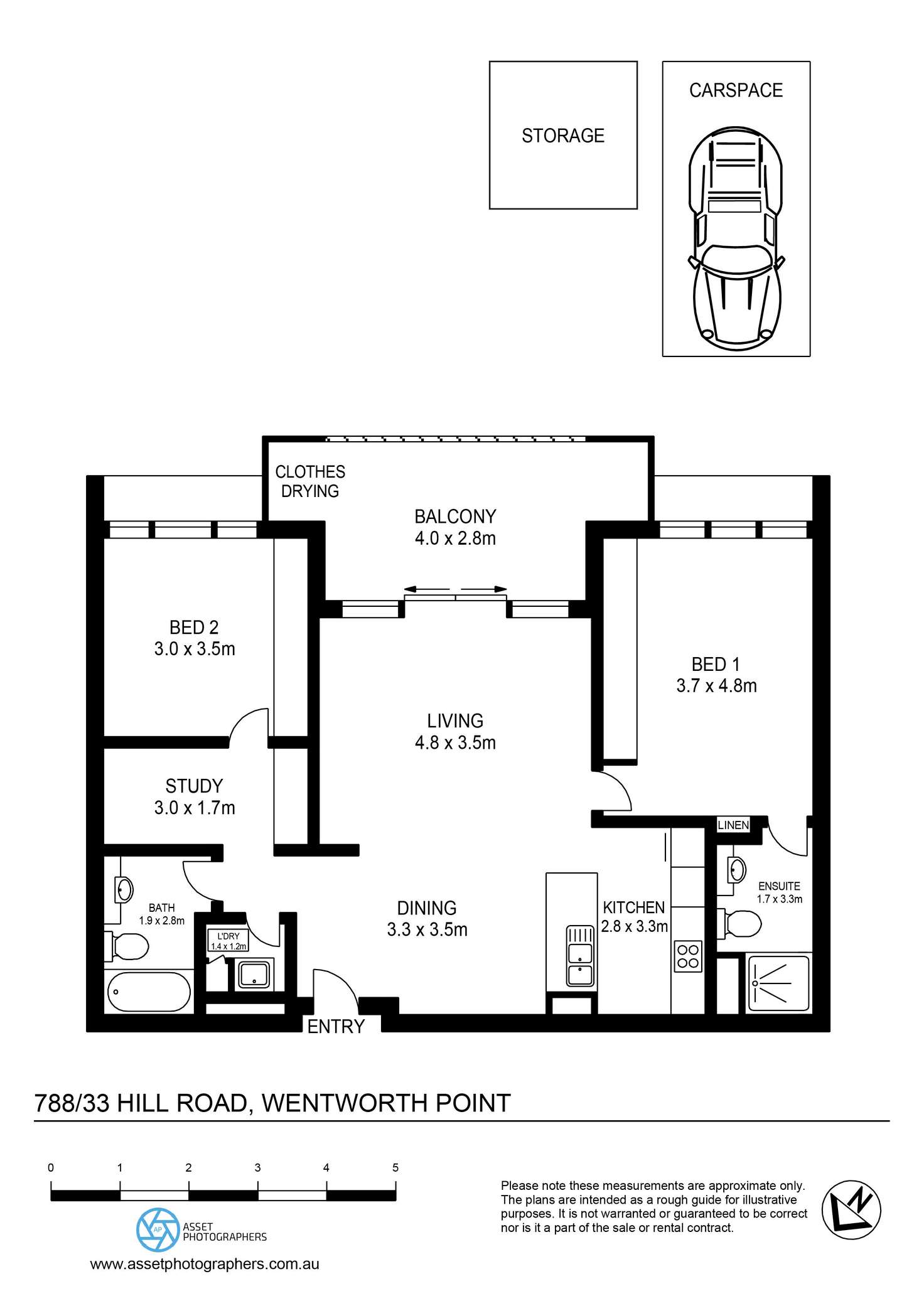 Floorplan of Homely apartment listing, 788/33 Hill Road, Wentworth Point NSW 2127