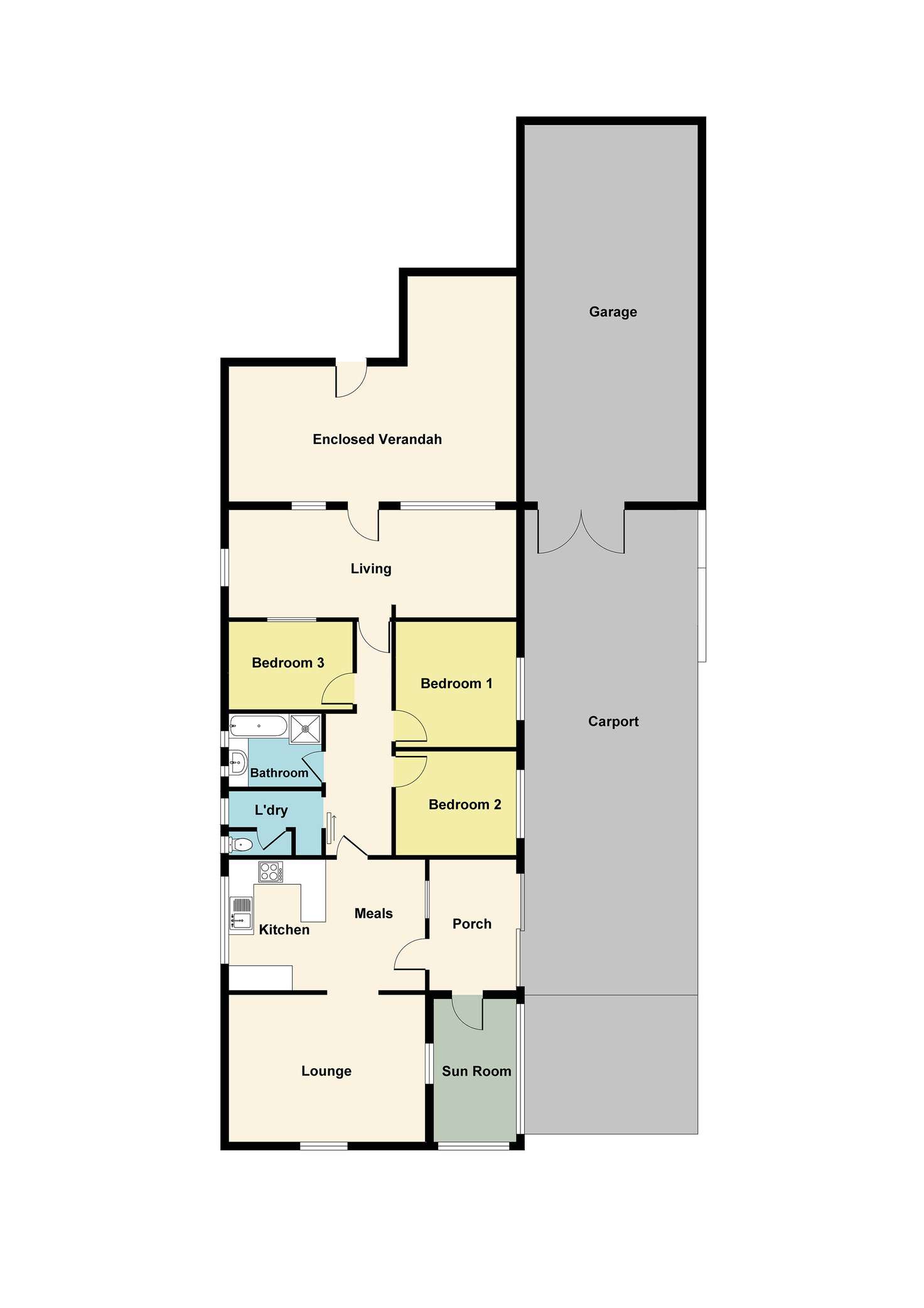 Floorplan of Homely house listing, 143 Railway Street, Maryborough VIC 3465