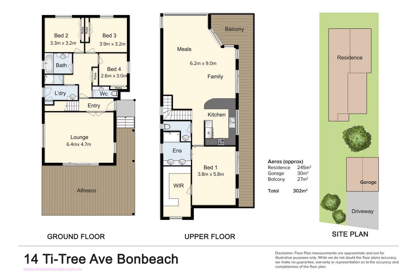 Floorplan of Homely house listing, 14 Ti-Tree Avenue, Bonbeach VIC 3196