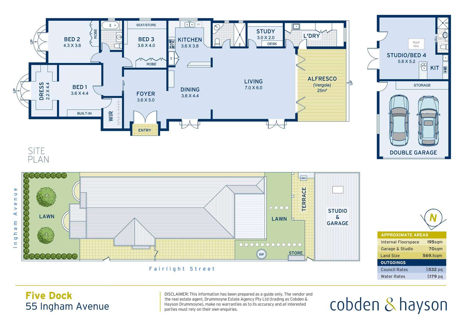 Floorplan of Homely house listing, 55 Ingham Avenue, Five Dock NSW 2046