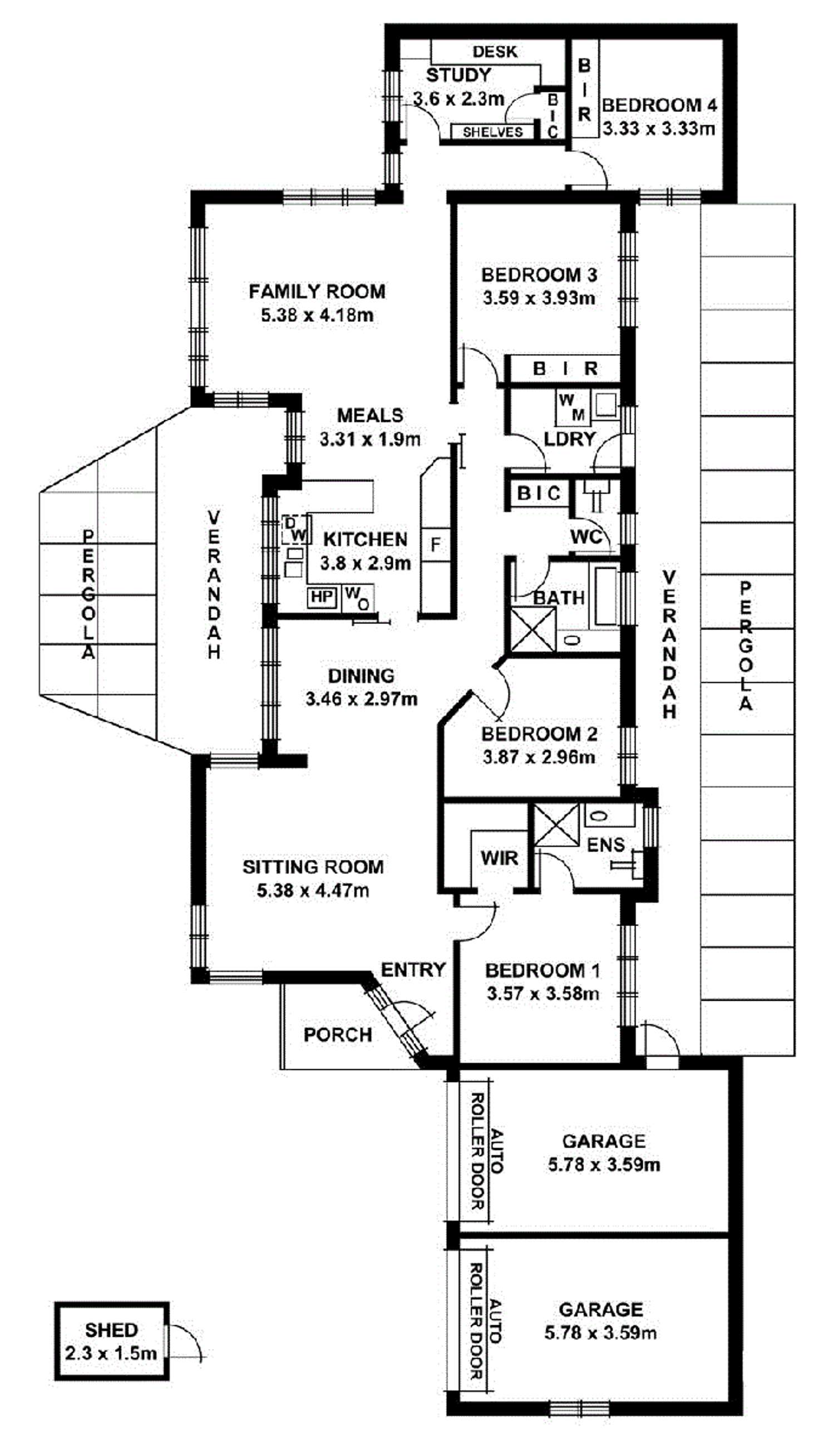 Floorplan of Homely house listing, 18A Llandower Avenue, Evandale SA 5069