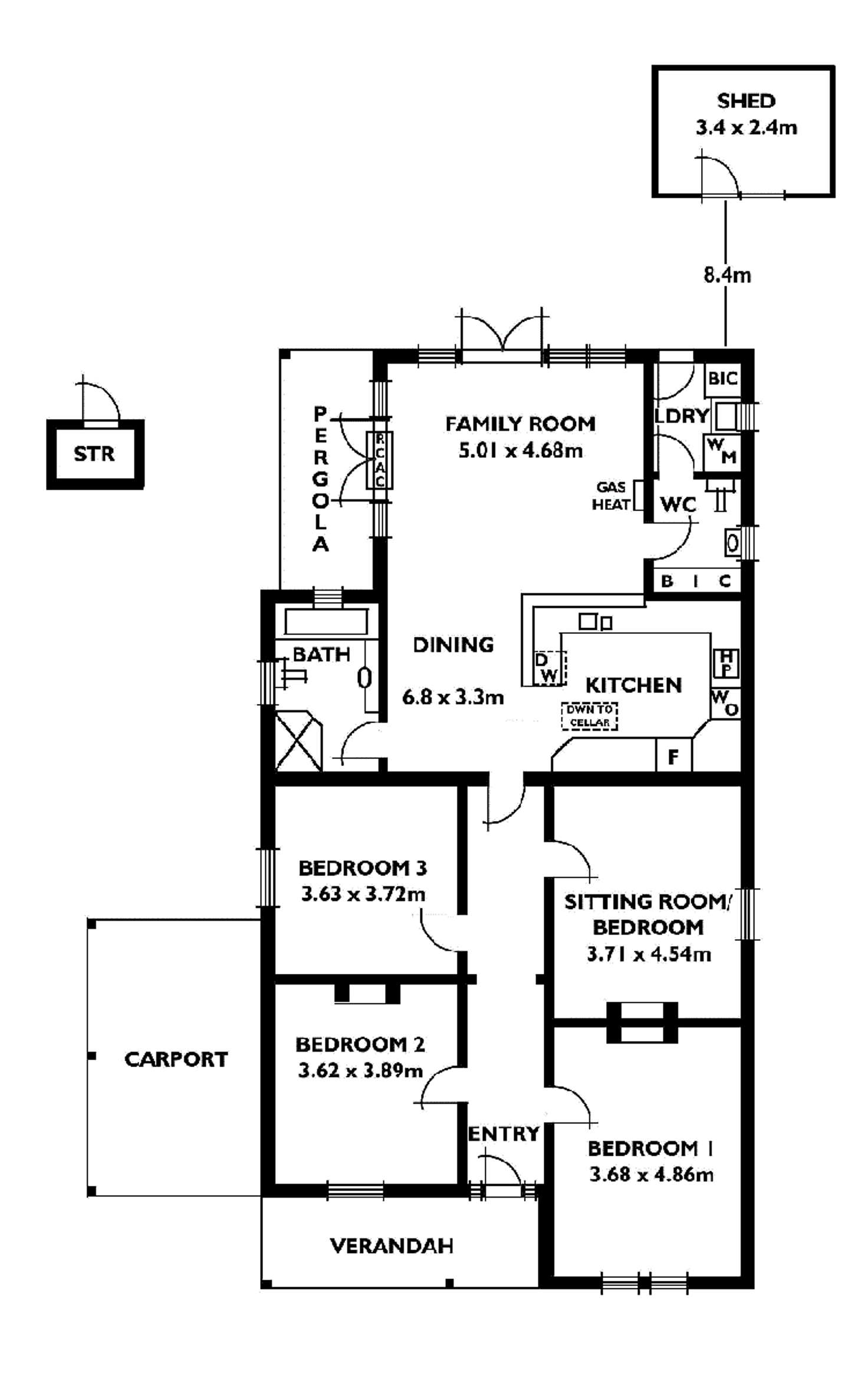 Floorplan of Homely house listing, 44 Morris Street, Evandale SA 5069