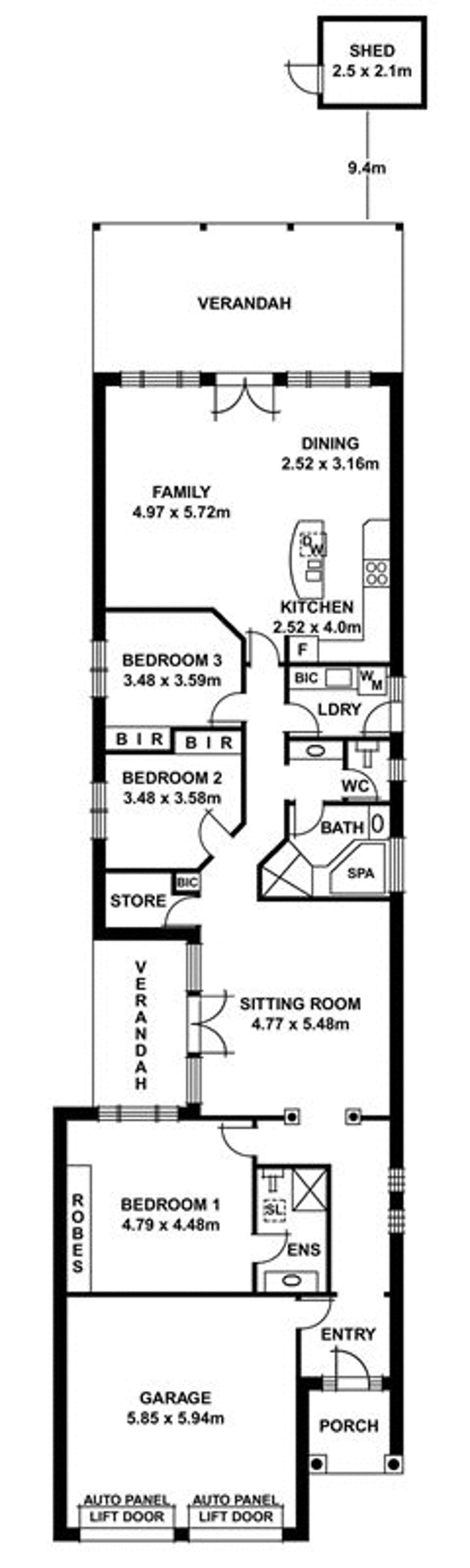 Floorplan of Homely house listing, 46 Janet Street, Evandale SA 5069