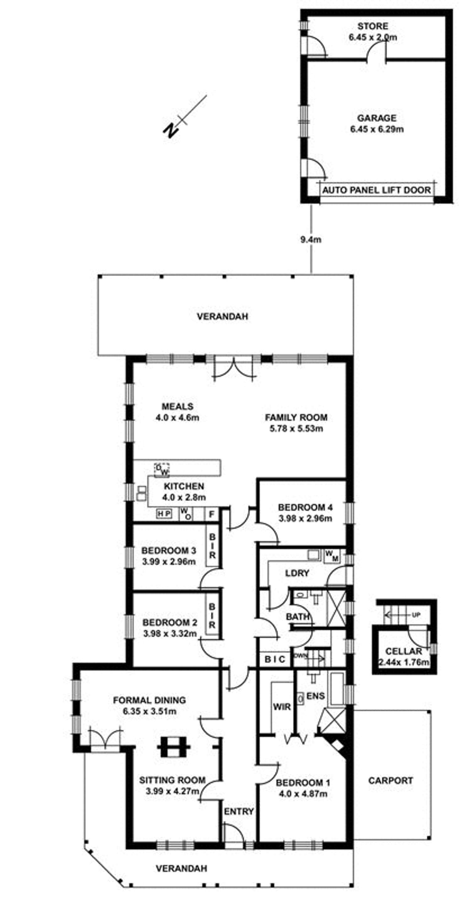 Floorplan of Homely house listing, 135 Second Avenue, Royston Park SA 5070
