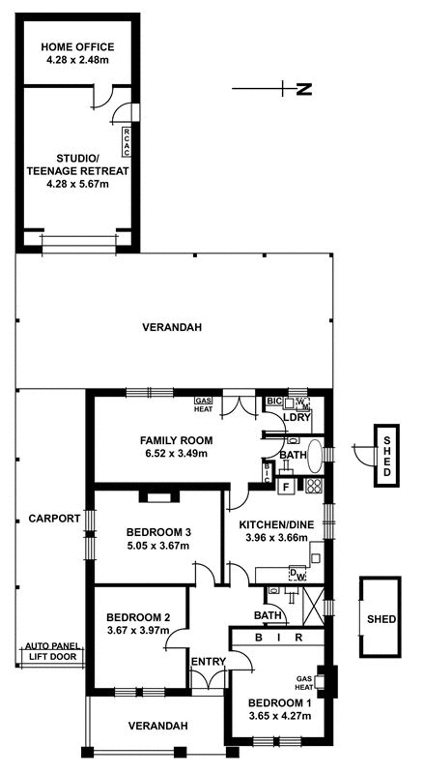 Floorplan of Homely house listing, 45 Elizabeth Street, Evandale SA 5069