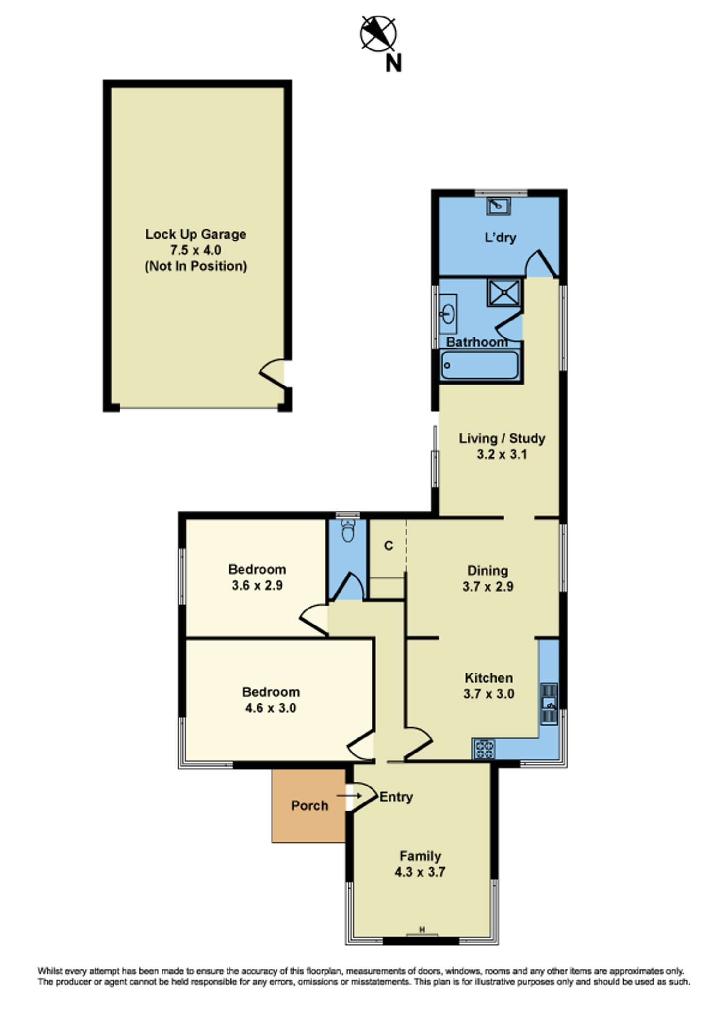 Floorplan of Homely house listing, 101 Fraser Street, Sunshine VIC 3020