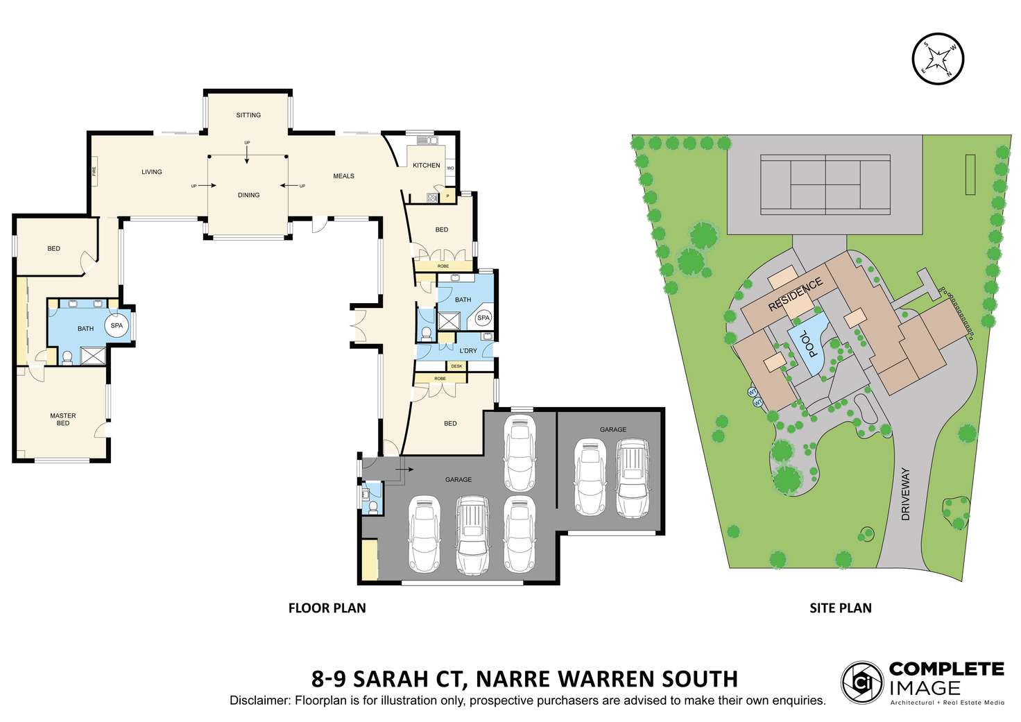 Floorplan of Homely house listing, 8-9 Sarah Court, Narre Warren South VIC 3805