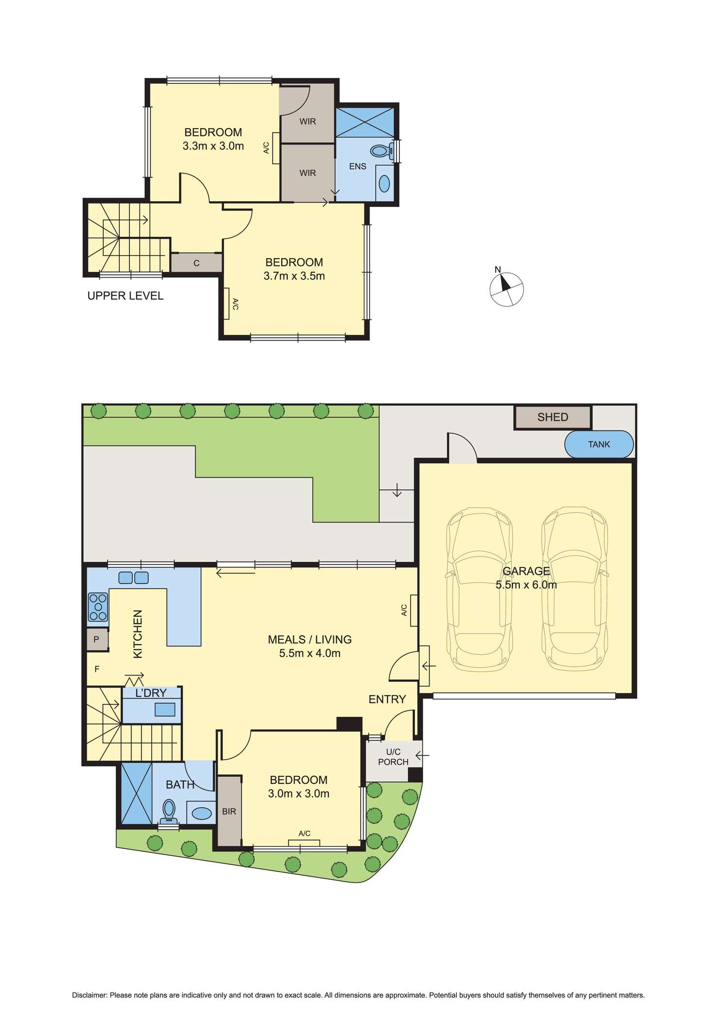 Floorplan of Homely townhouse listing, 2/46 Elsey Road, Reservoir VIC 3073